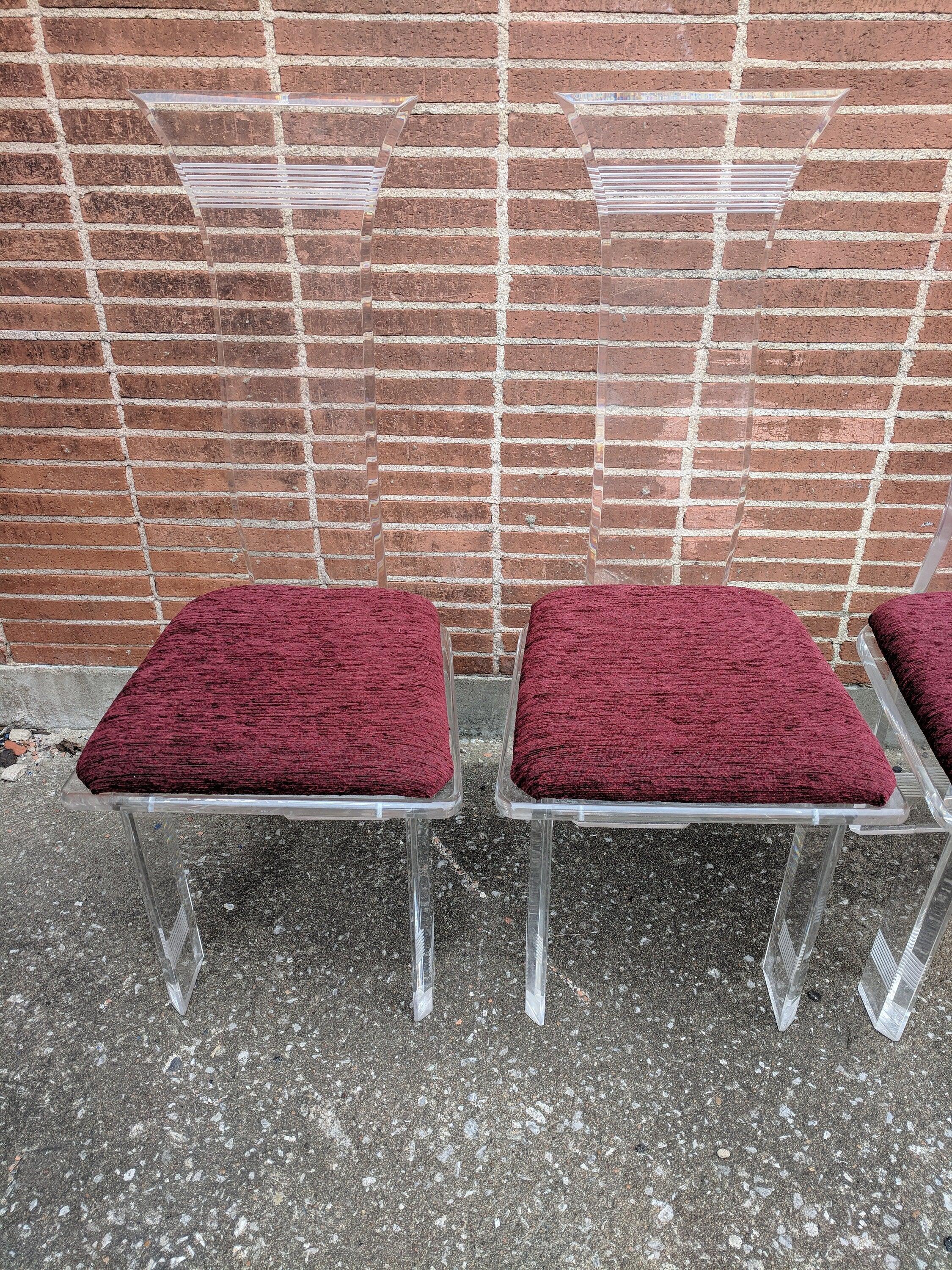 Mid Century Modern Acrylicore Lucite Dining Chairs