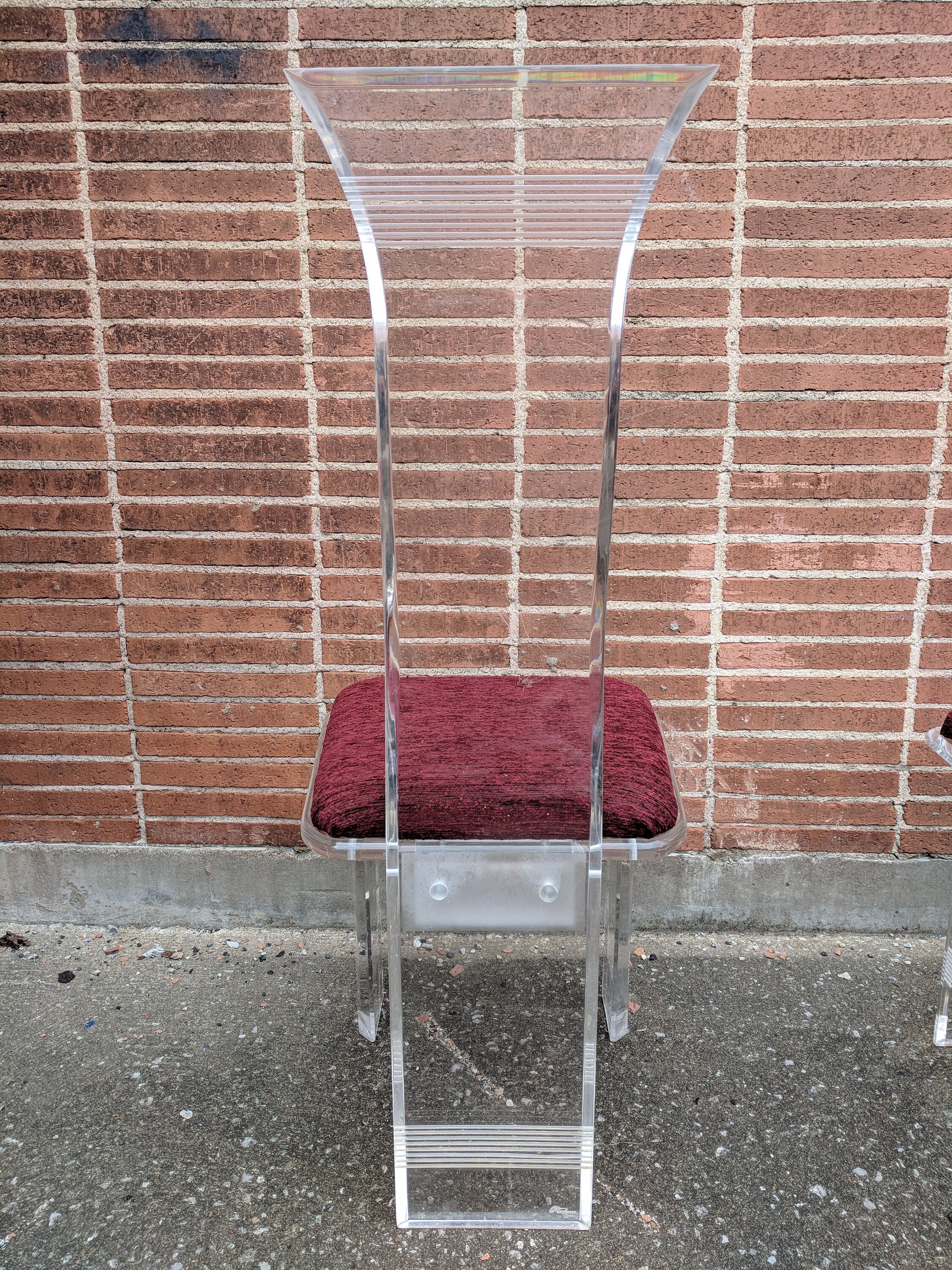 Mid Century Modern Acrylicore Lucite Dining Chairs