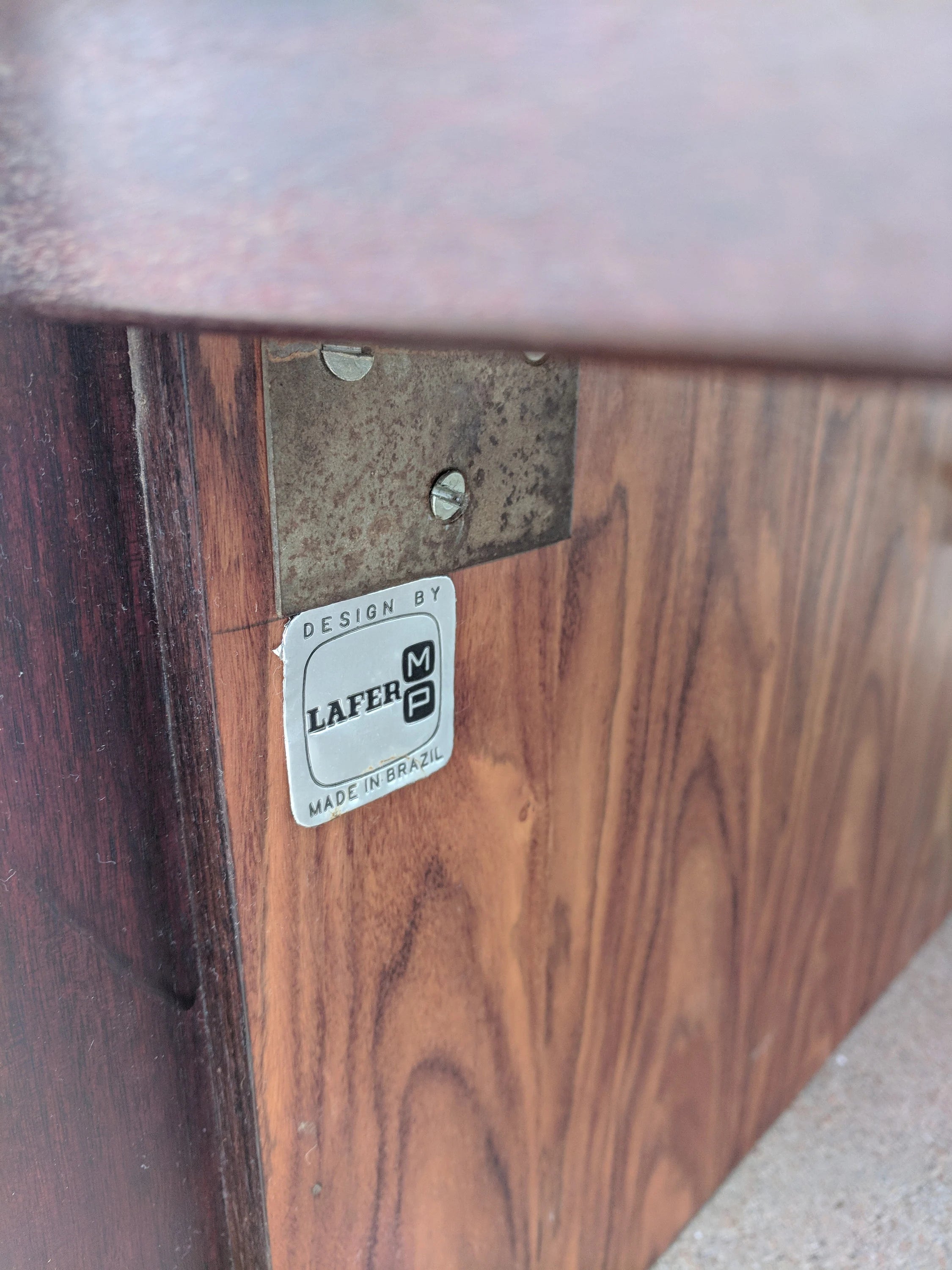 Mid Century Modern Percival Lafer Brutalist Rosewood Coffee Table