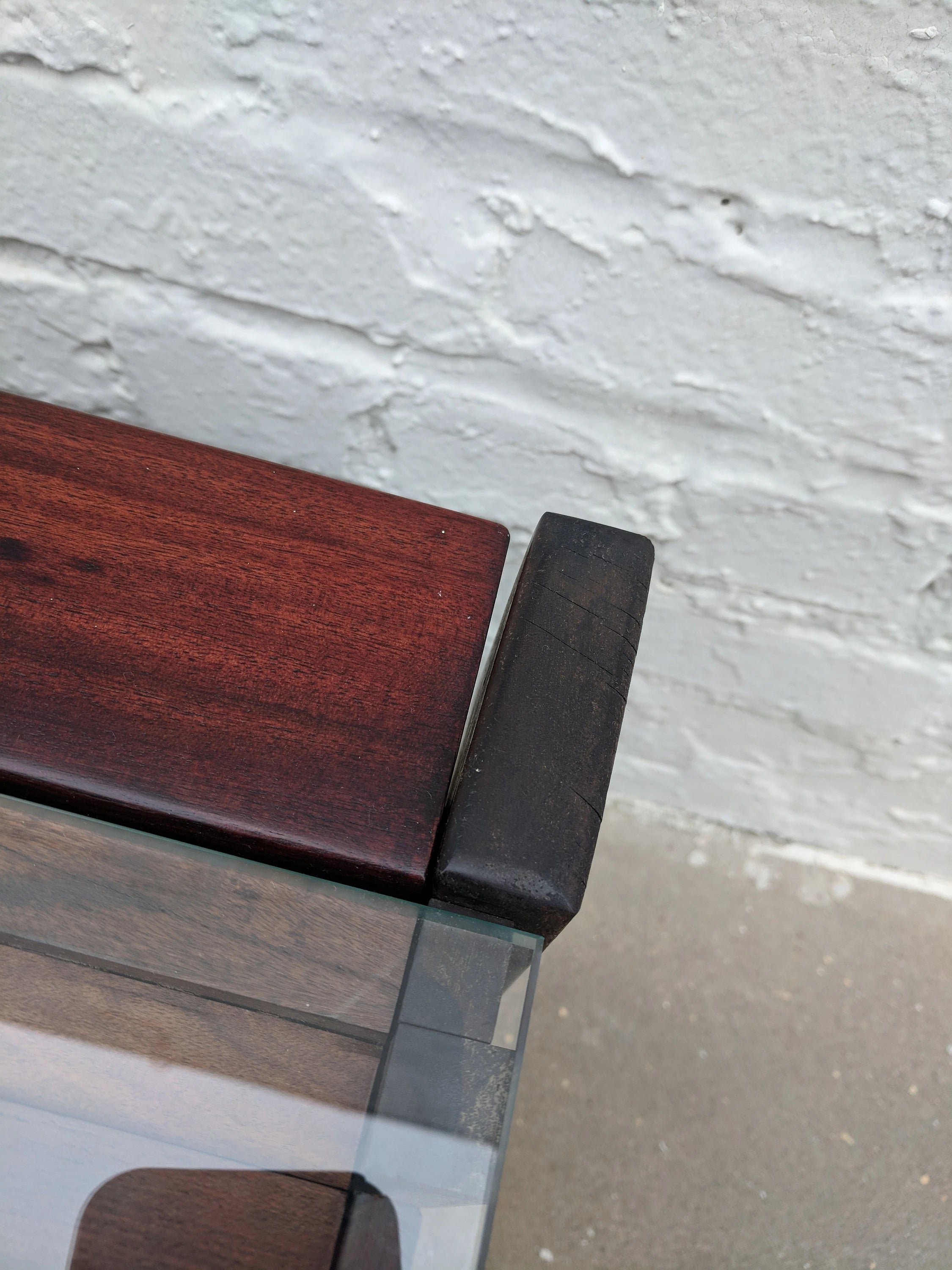 Mid Century Modern Percival Lafer Brutalist Rosewood Coffee Table