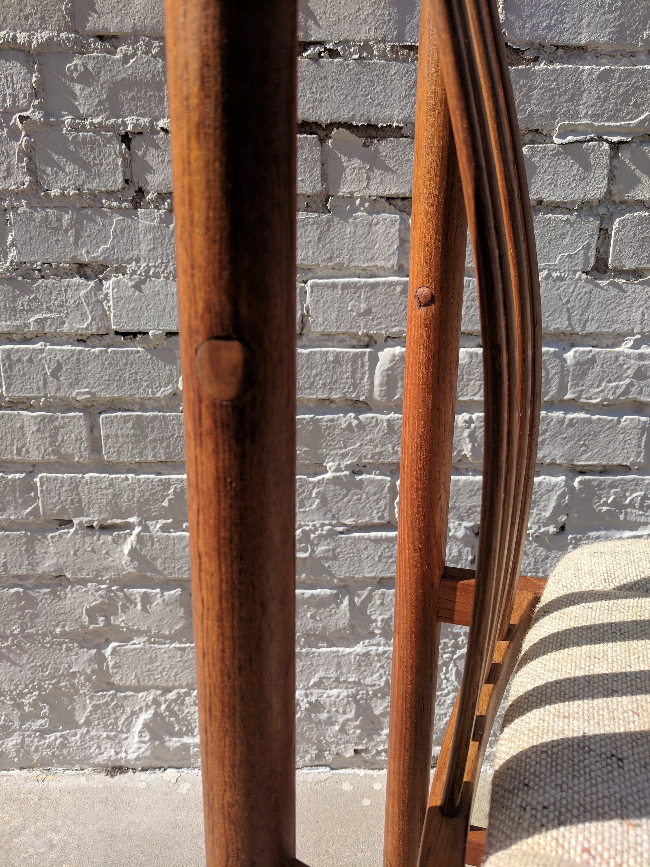 Mid Century Modern Danish D Scan Teak Dining Chairs Set of 4