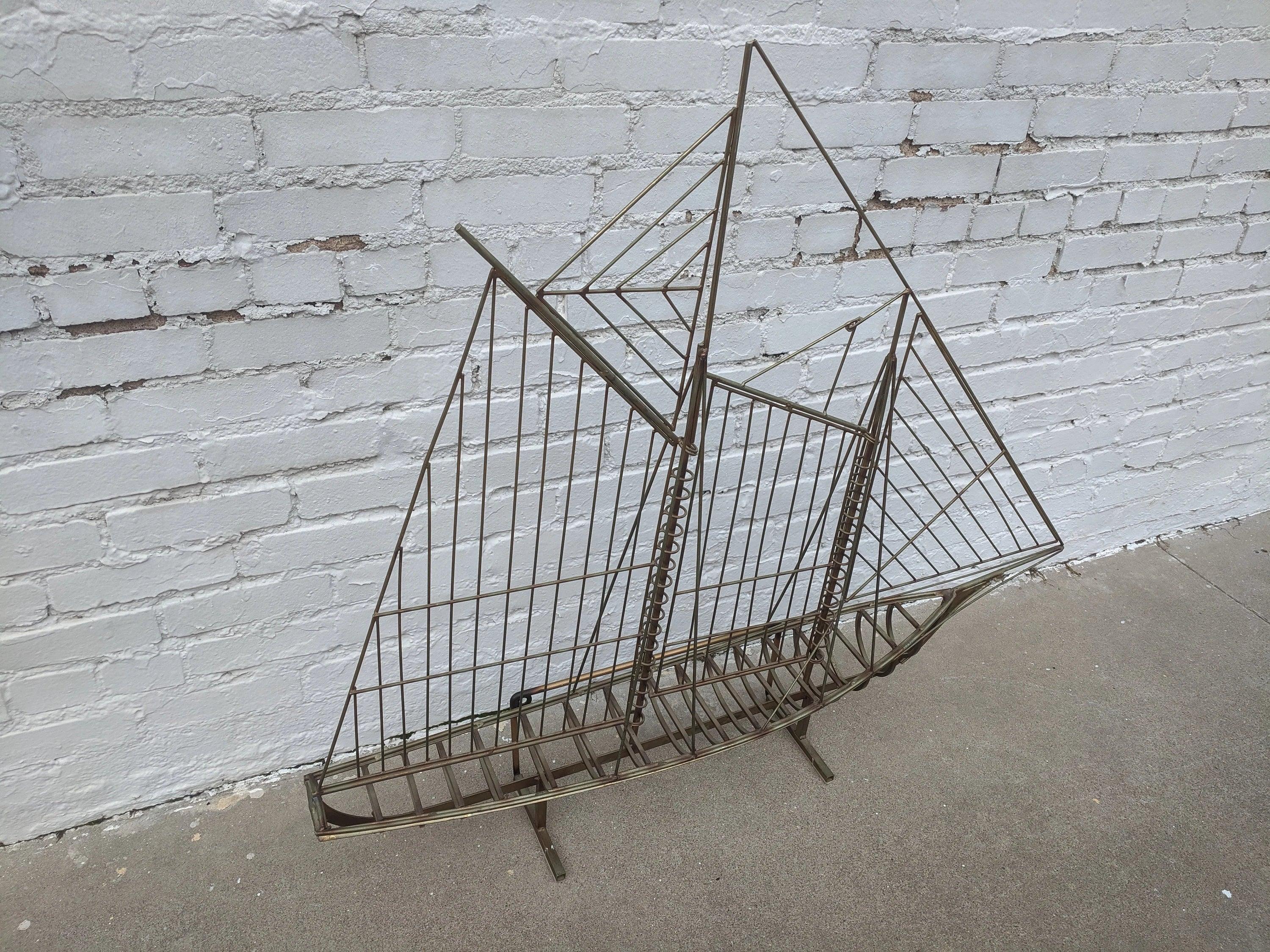 Mid Century Modern C Jere Large Ship