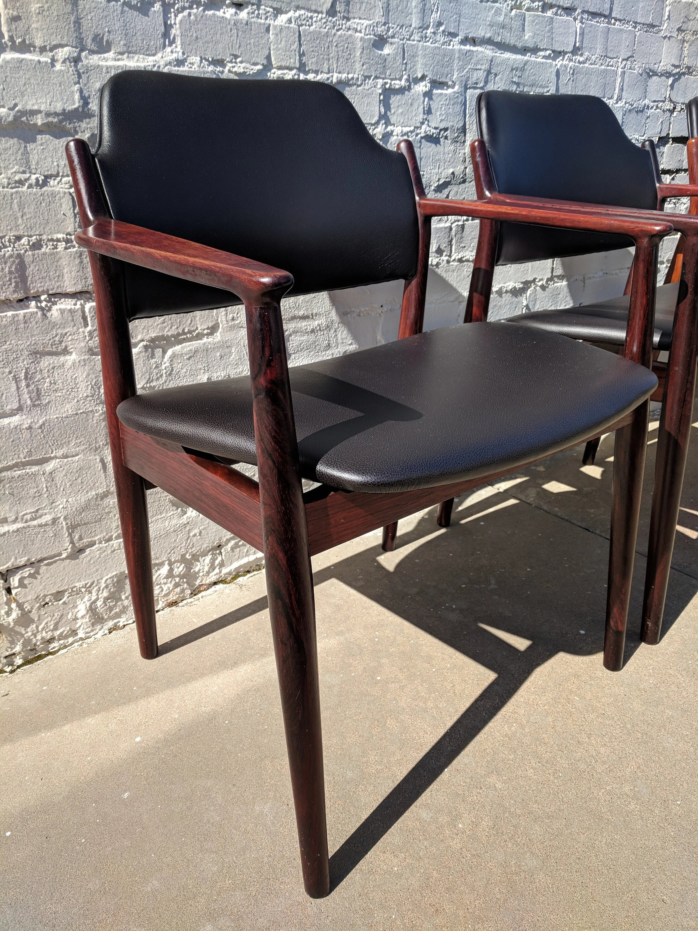 Mid Century Modern Arne Vodder Dining Table and Chairs