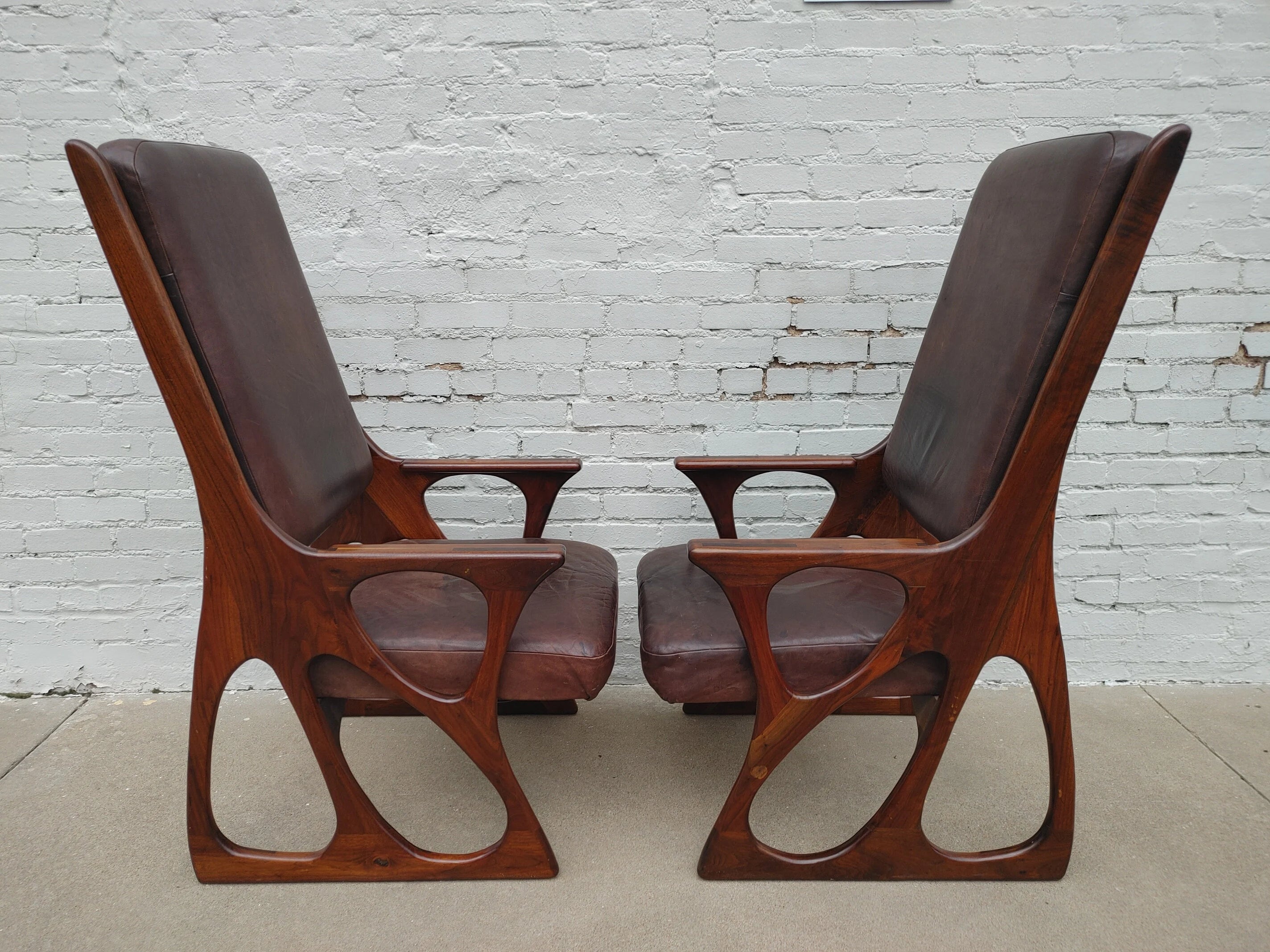 American Studio Craft Wendell Castle Inspired Chairs Set of Four