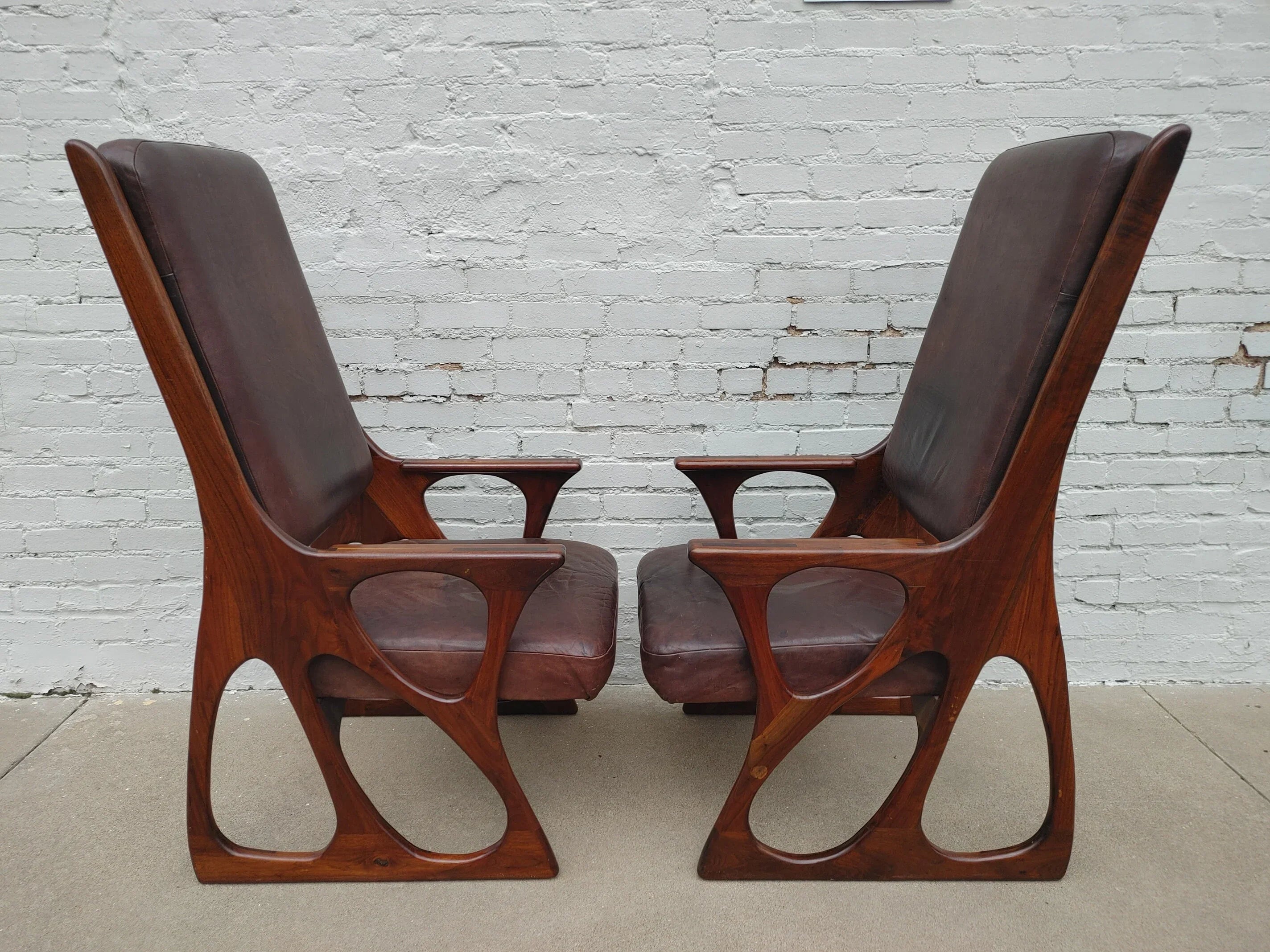 American Studio Craft Wendell Castle Inspired Chairs Set of Four