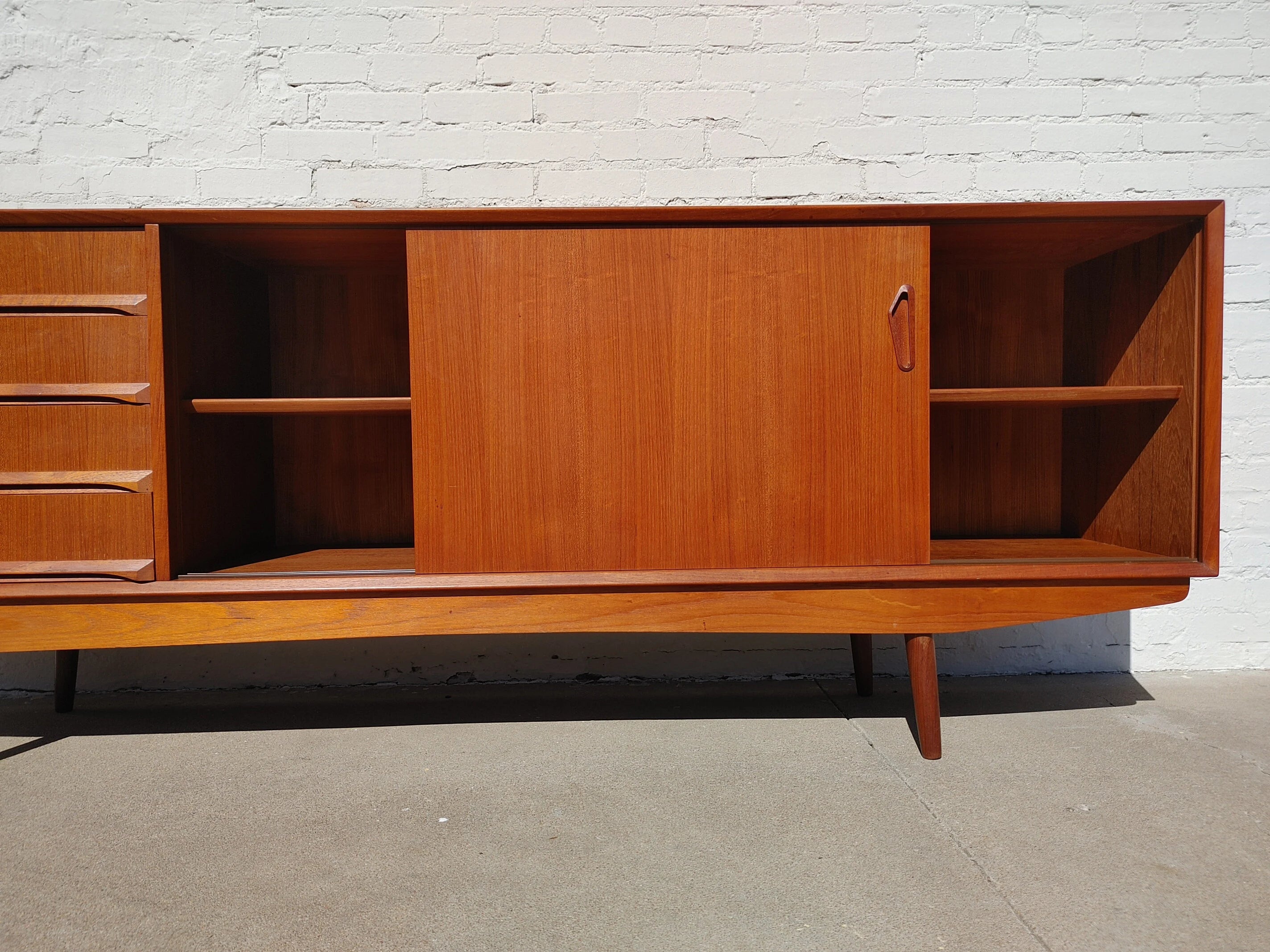 Mid Century Modern Danish Inspired Teak Credenza