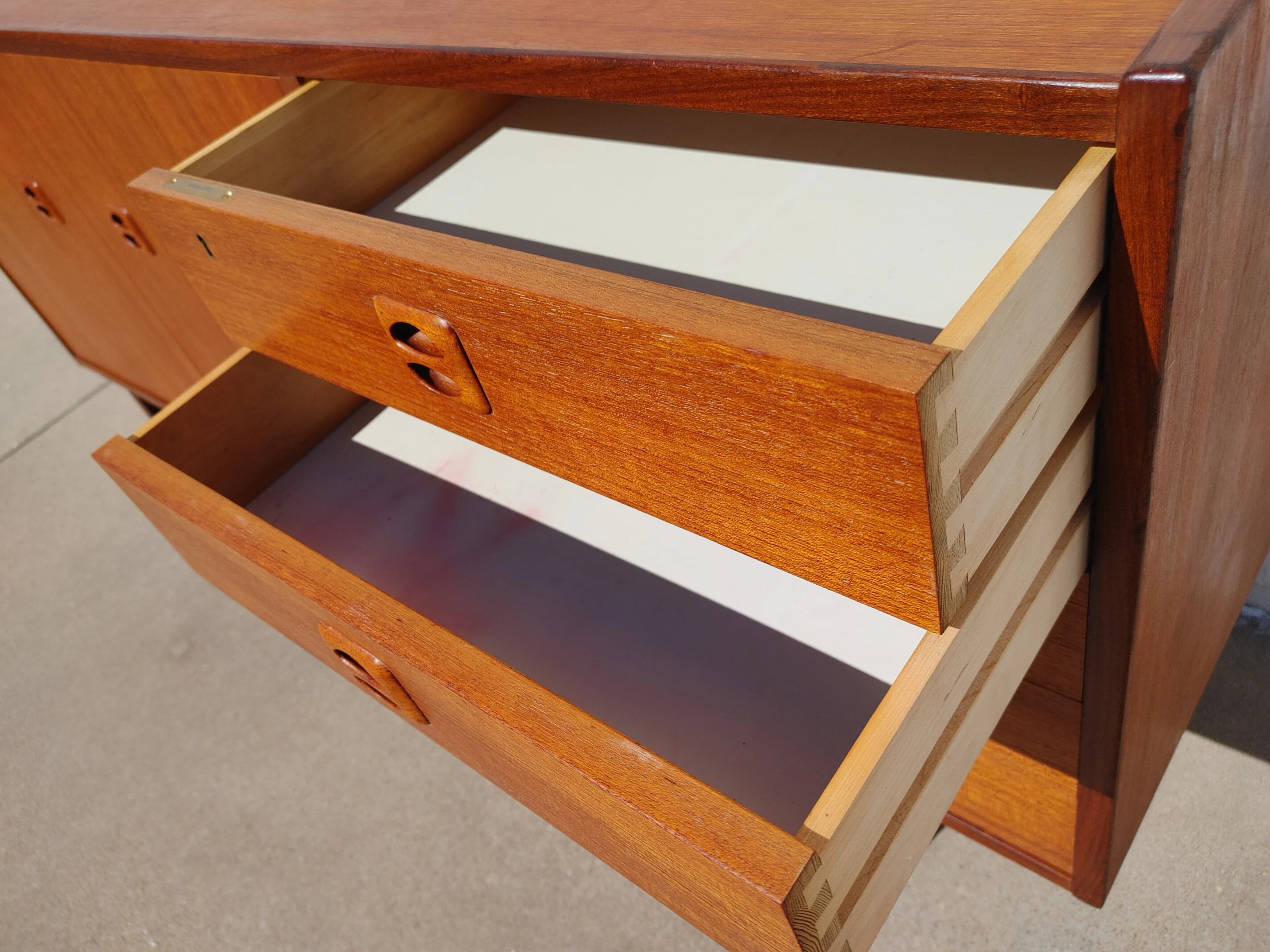 Mid Century Modern Danish Inspired Teak Cabinet