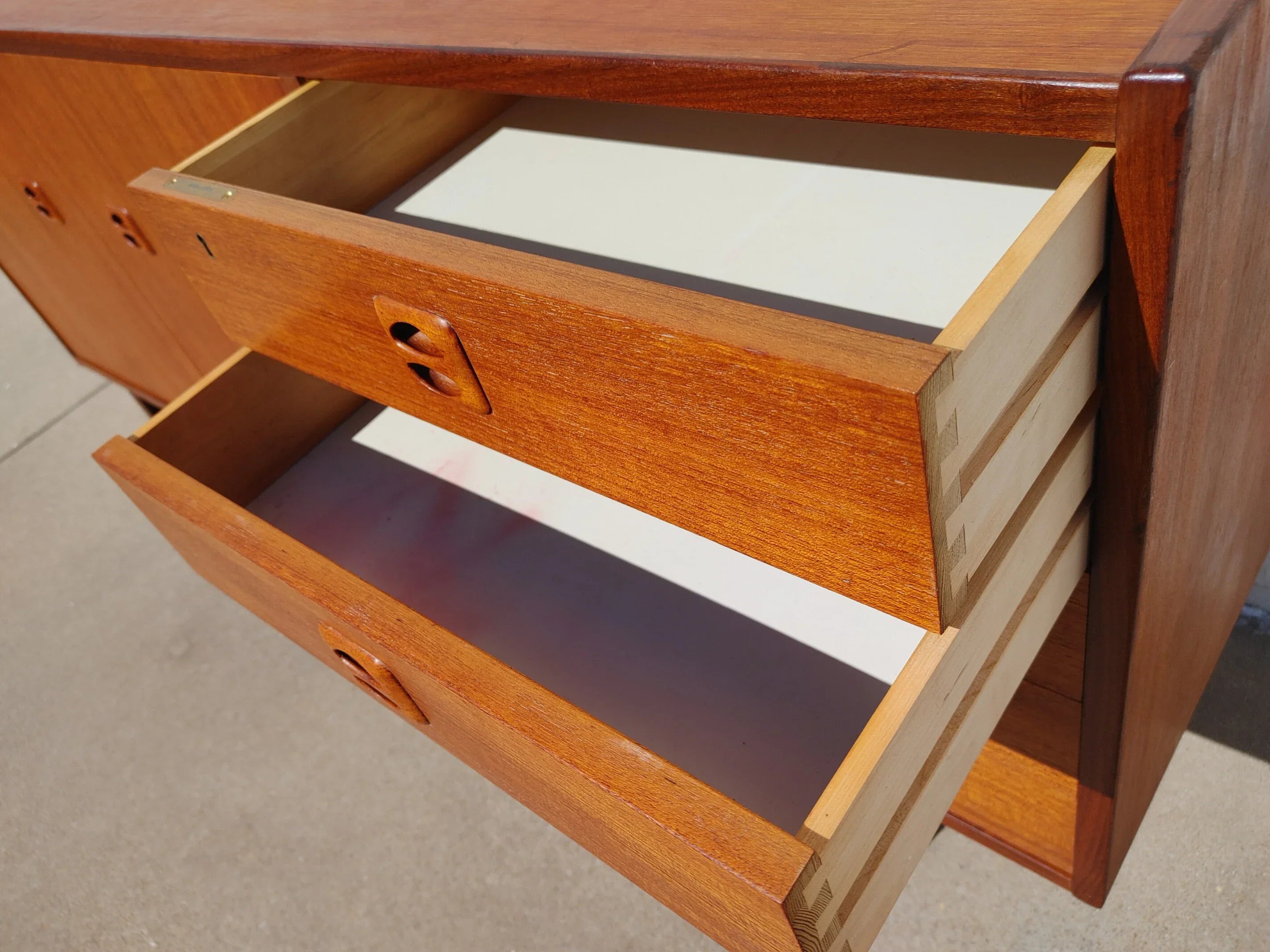 Mid Century Modern Danish Inspired Teak Cabinet