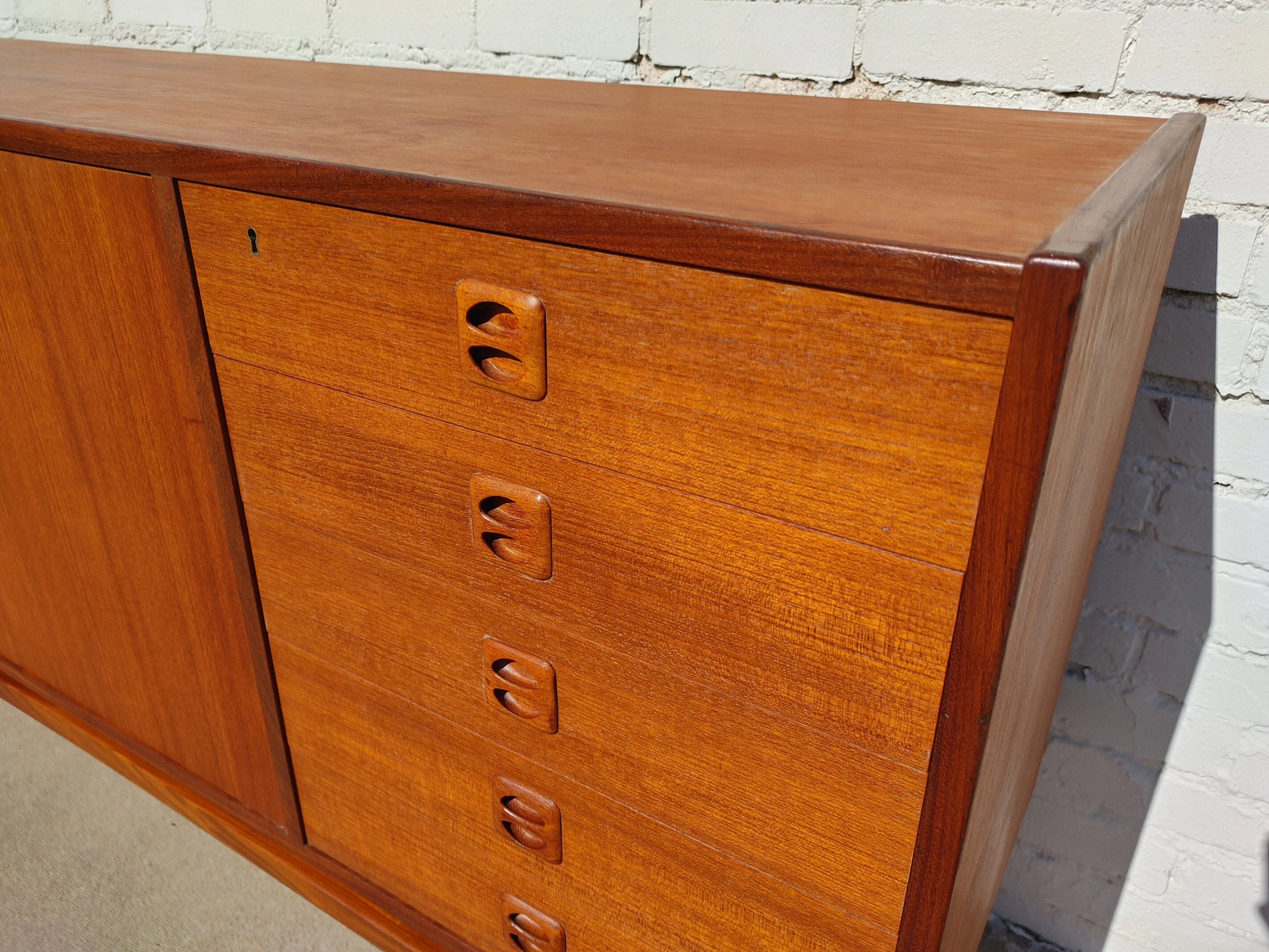 Mid Century Modern Danish Inspired Teak Cabinet