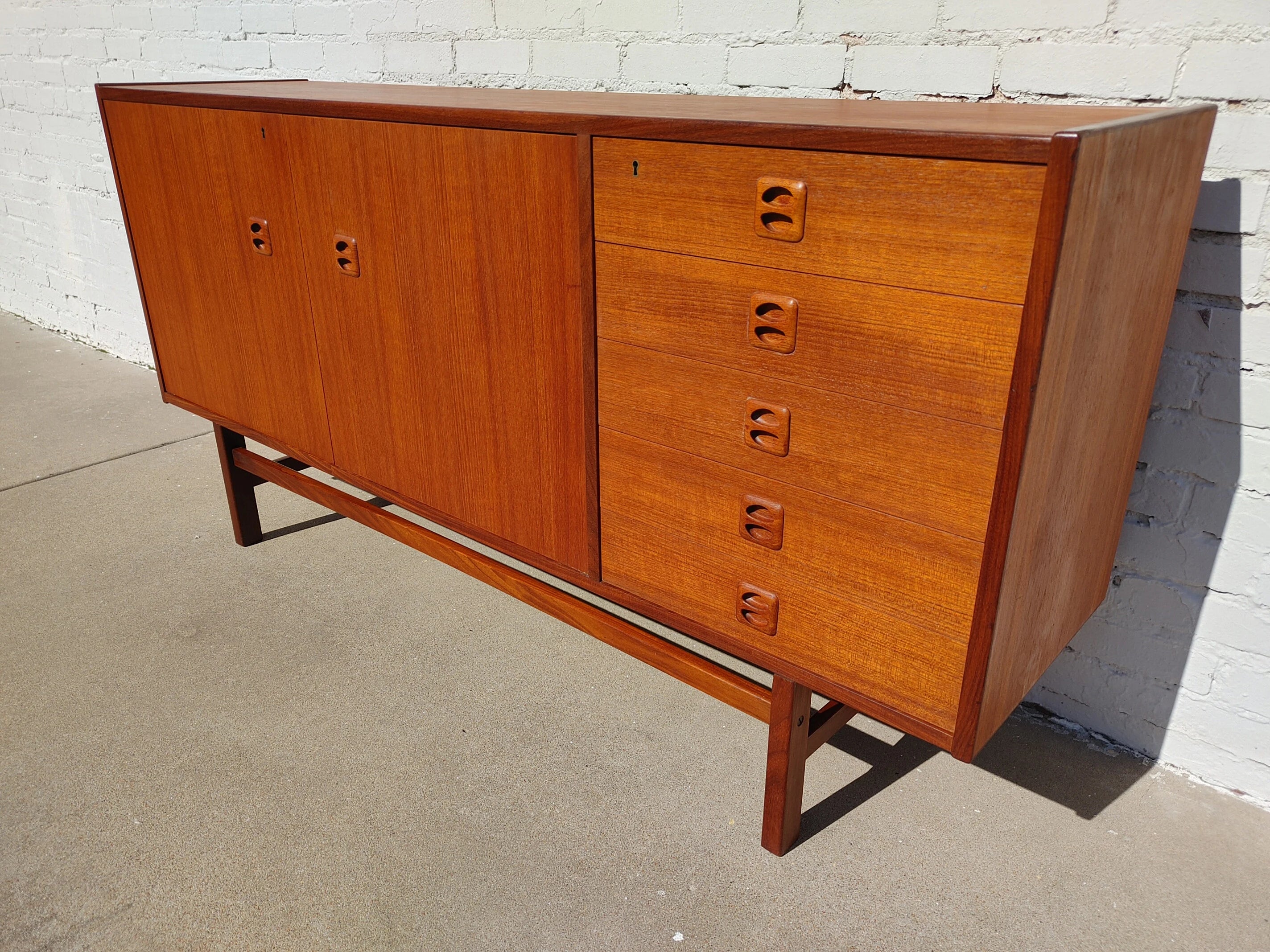 Mid Century Modern Danish Inspired Teak Cabinet