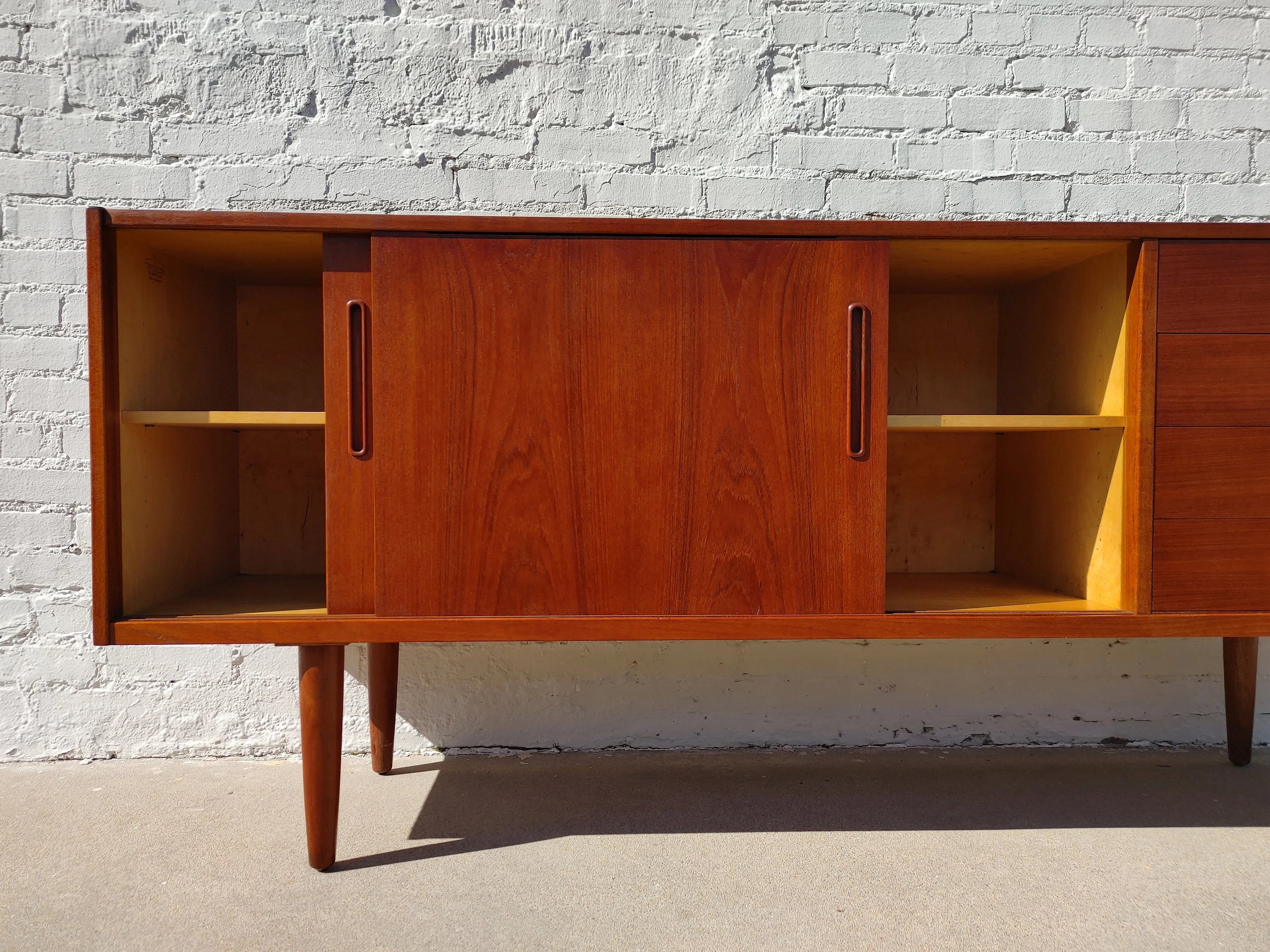 Mid Century Modern Swedish Teak Credenza Attributed to Troeds