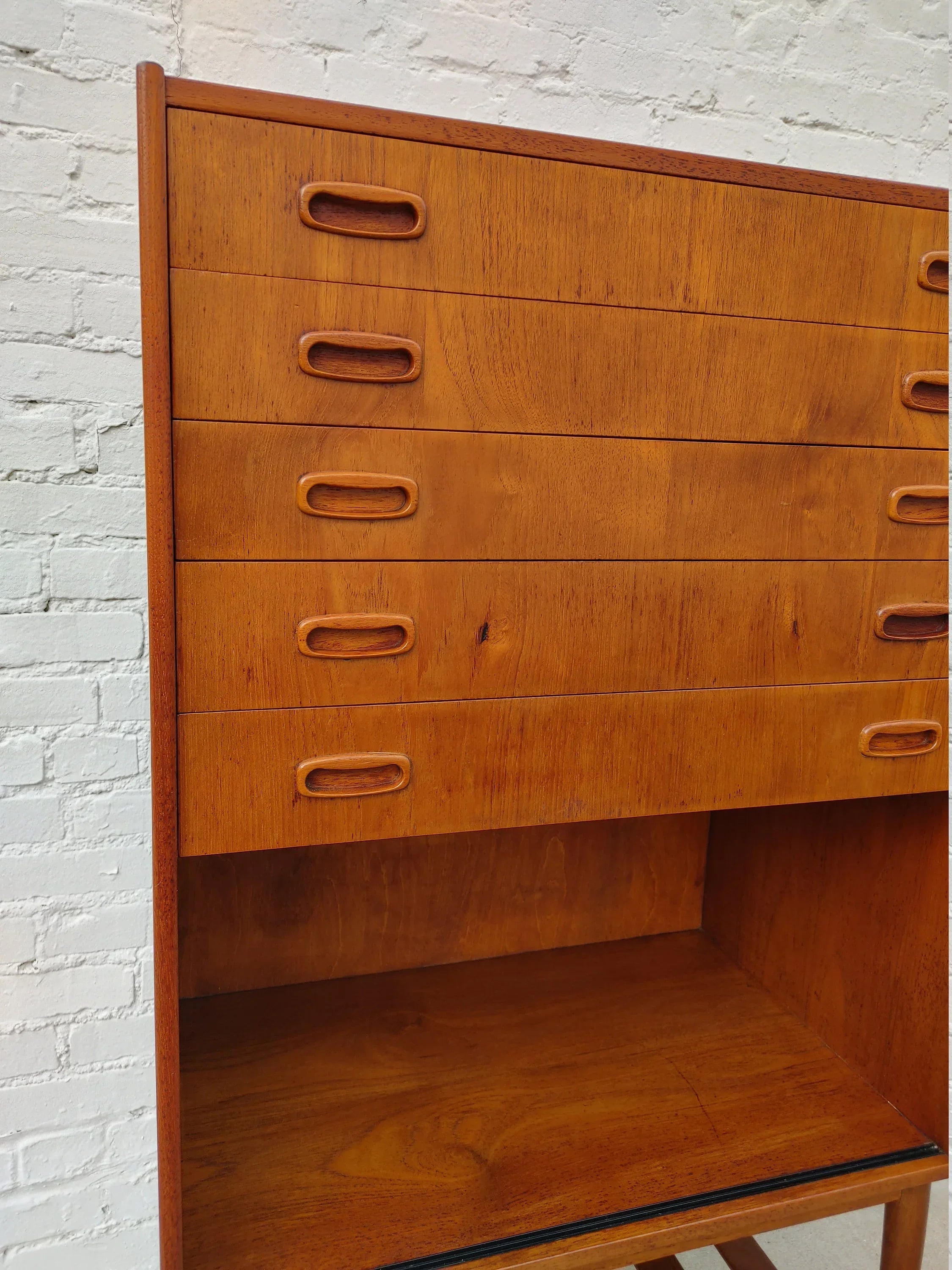 Mid Century Modern Danish Inspired Teak Cabinet