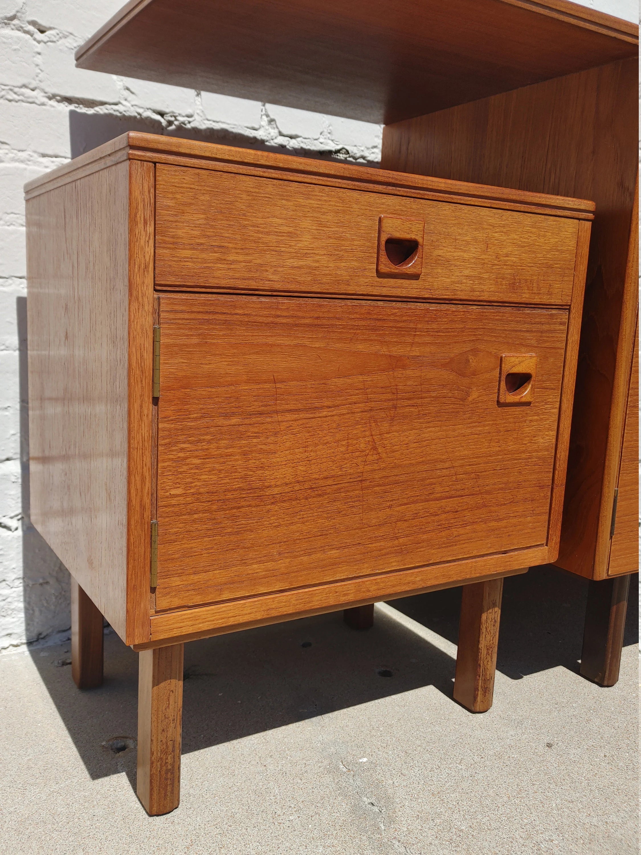 Mid Century Modern Danish Inspired Cabinet Set