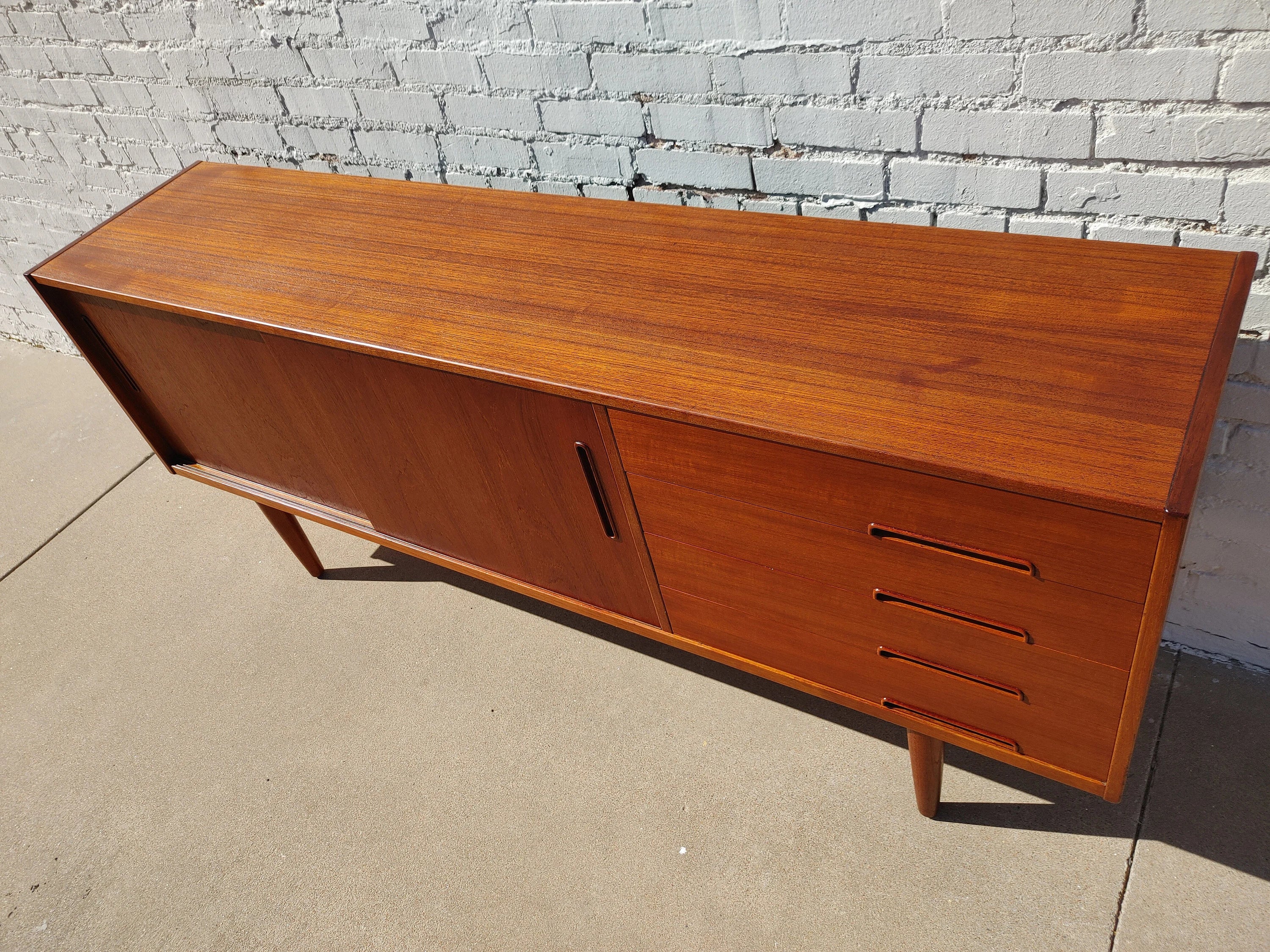 Mid Century Modern Swedish Teak Credenza Attributed to Troeds