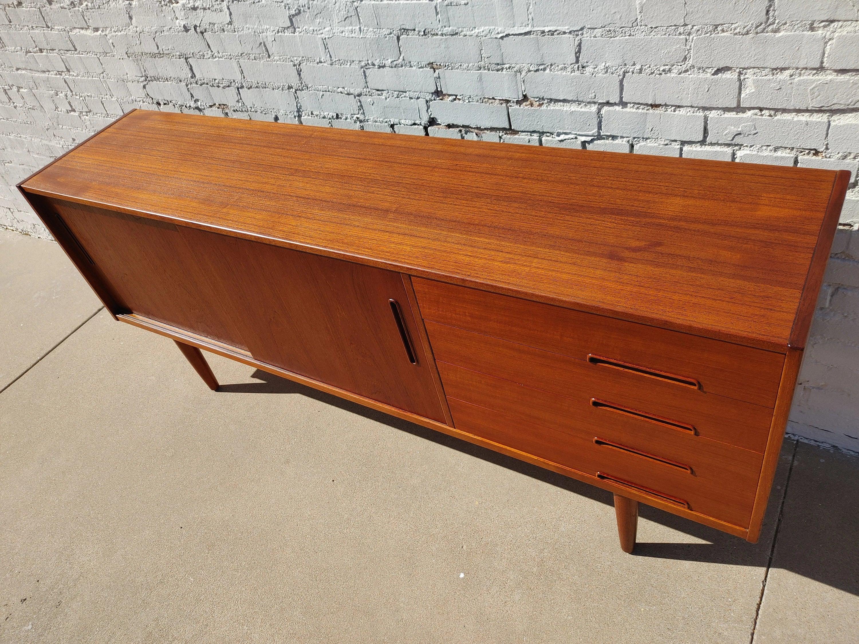 Mid Century Modern Swedish Teak Credenza Attributed to Troeds