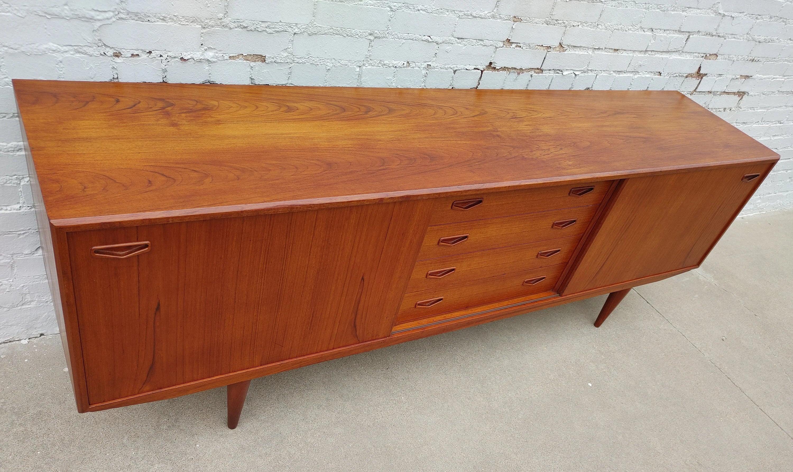Mid Century Modern Clausen and Son Teak Credenza