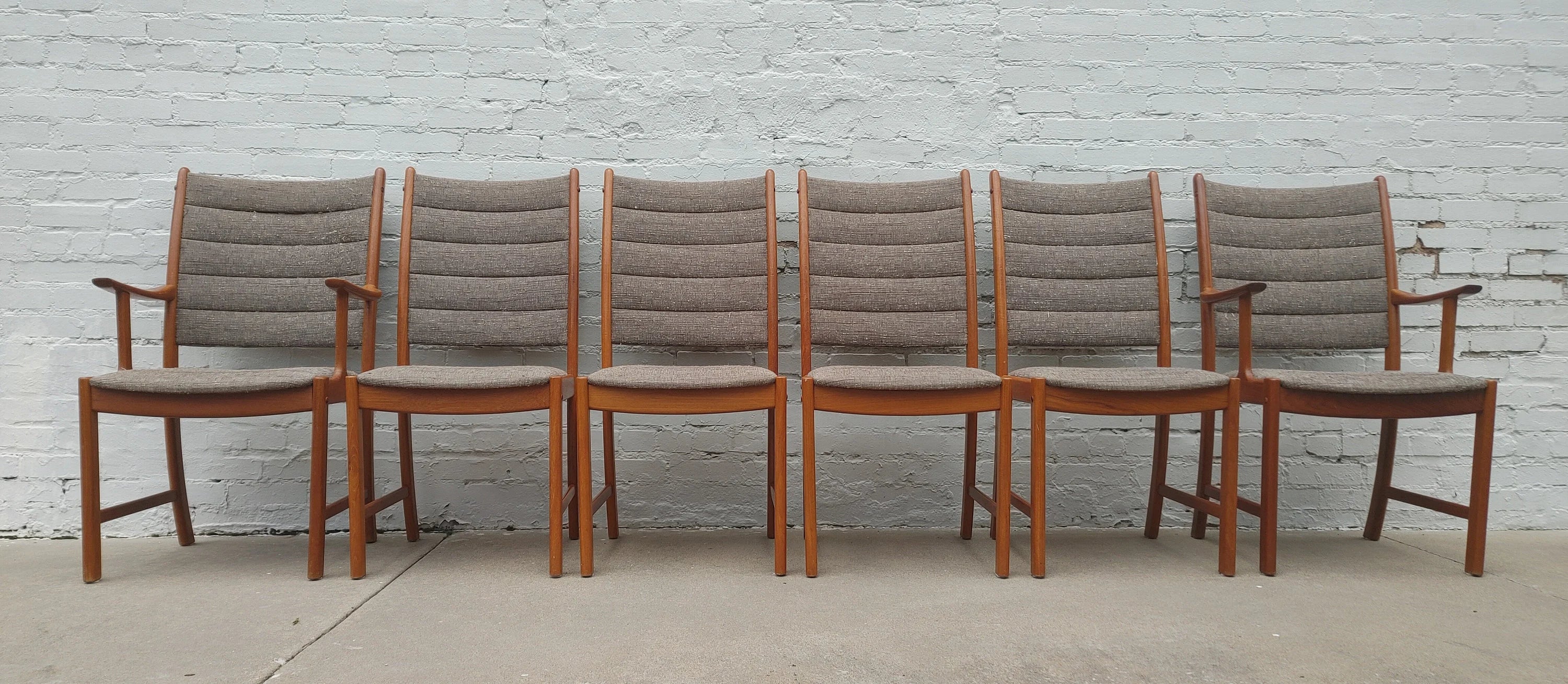 Mid Century Modern Danish Teak Dining Chairs
