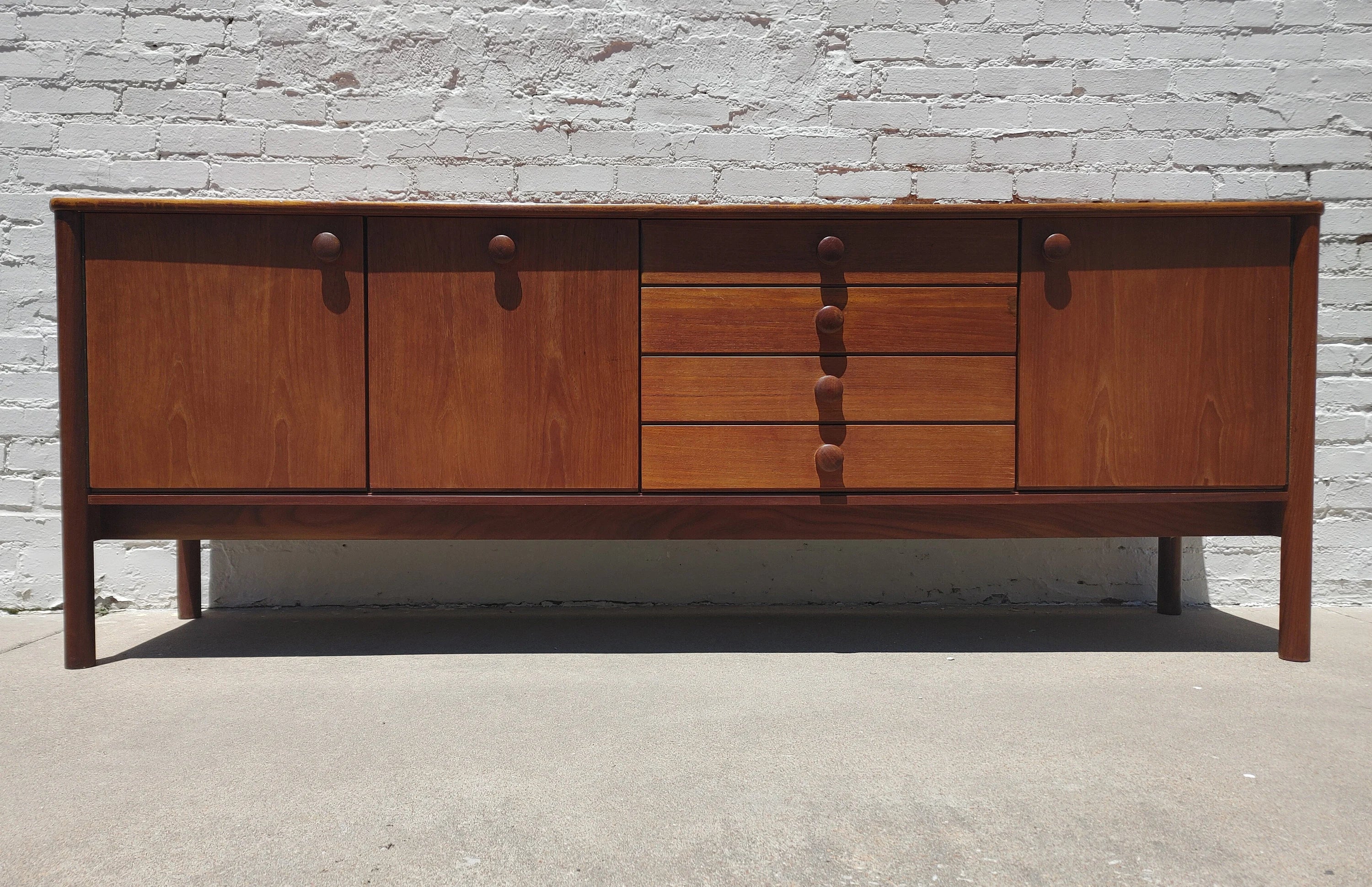 Mid Century Modern Danish Inspired Teak Credenza