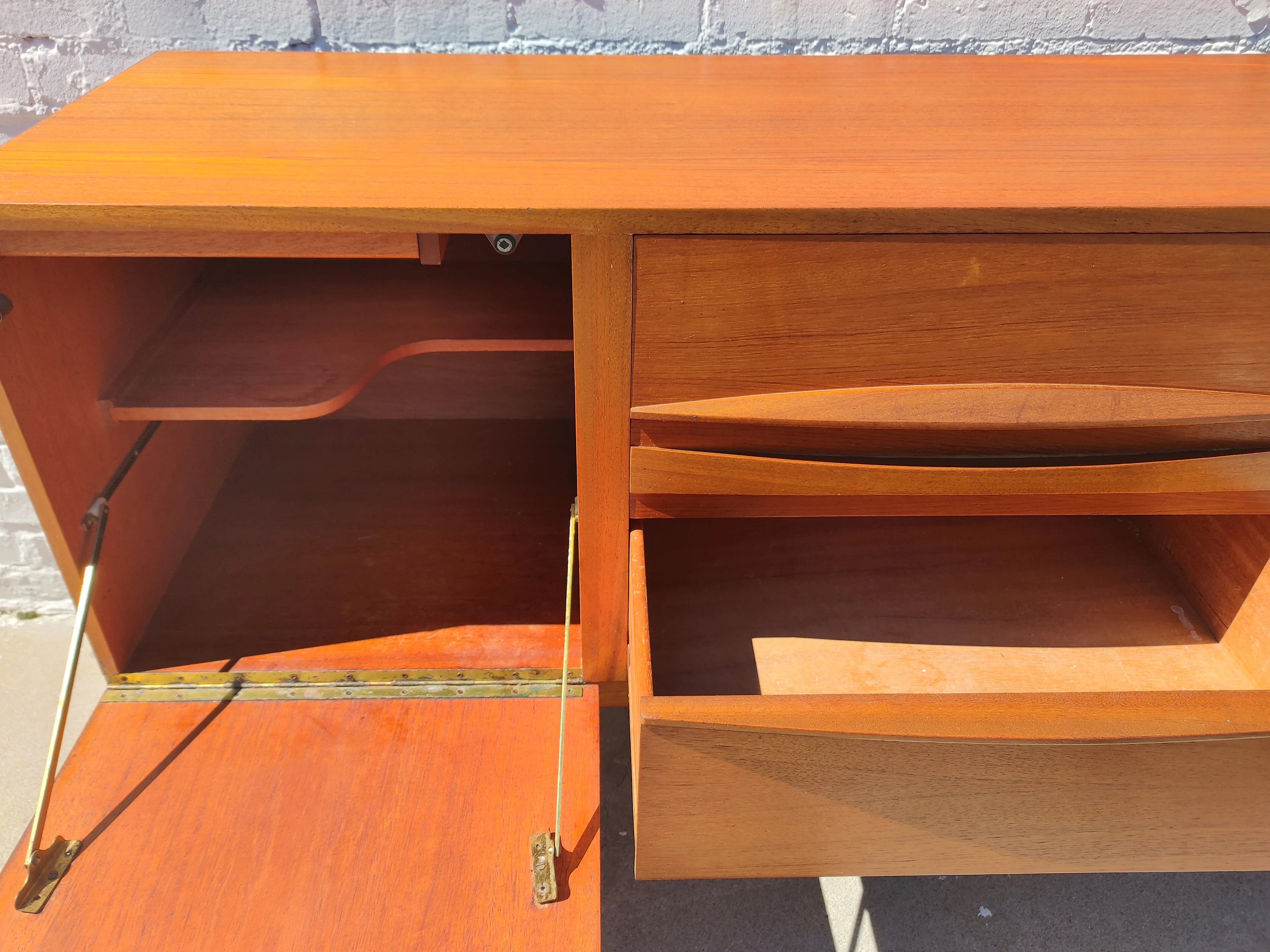 Mid Century Modern Teak Credenza by McIntosh