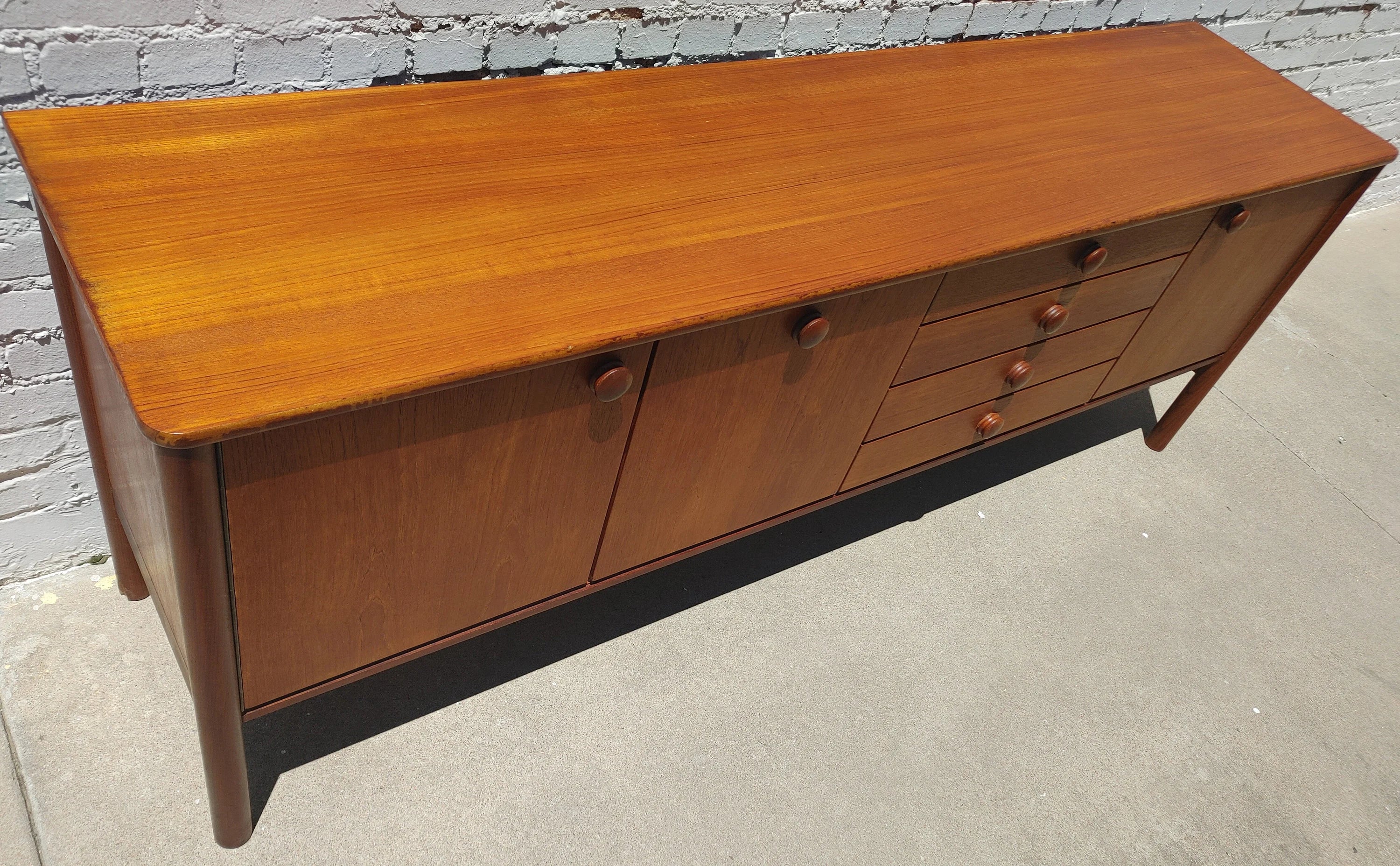 Mid Century Modern Danish Inspired Teak Credenza