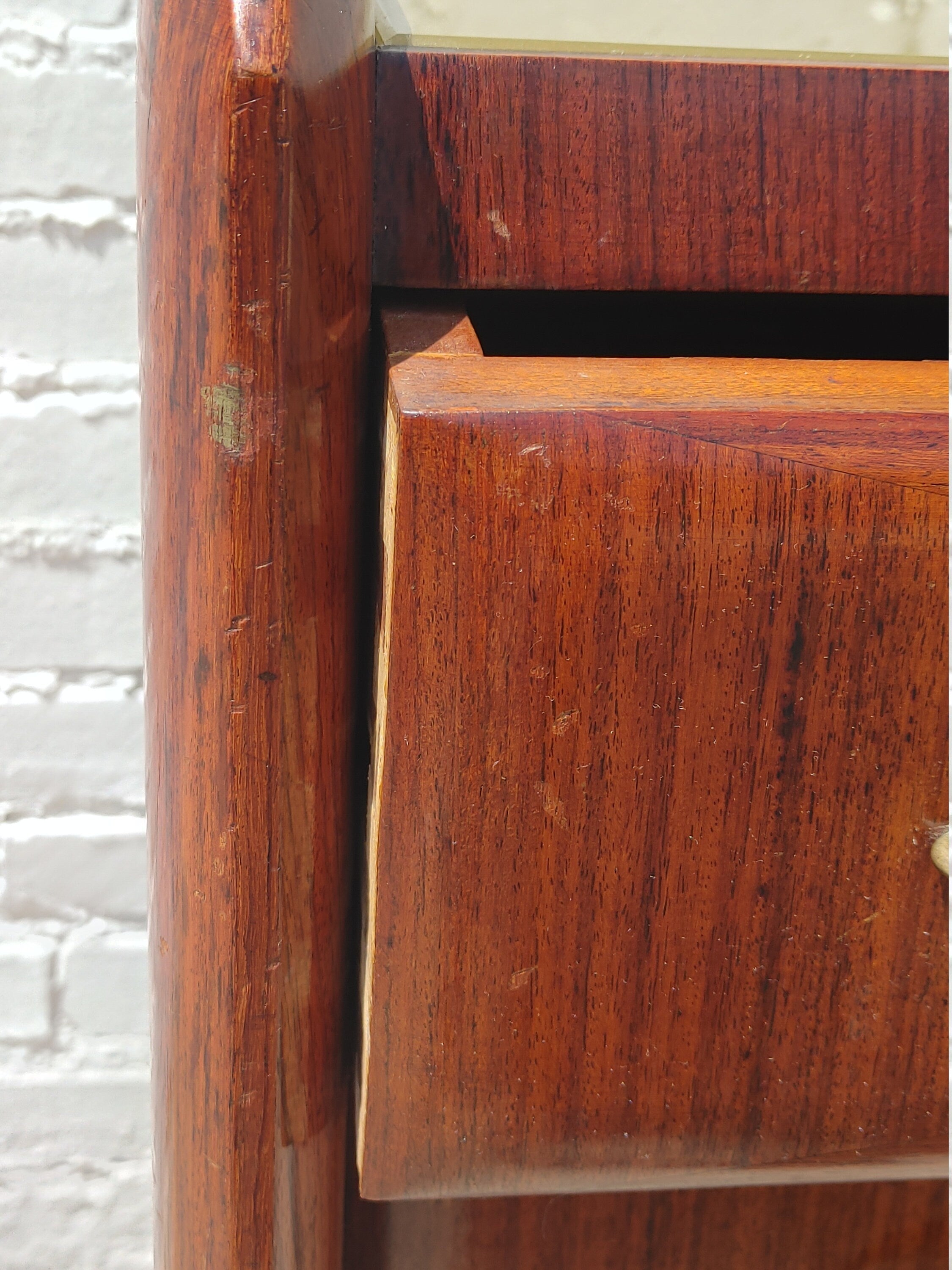 Italian Rosewood Herringbone Pattern Dresser