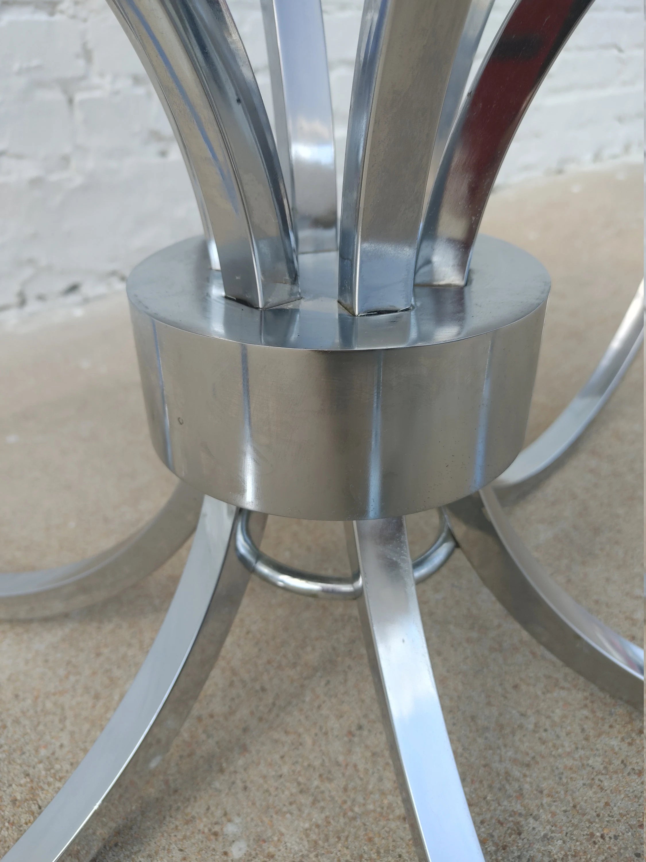 Mid Century Modern DIA Chrome and Glass Coffee Table