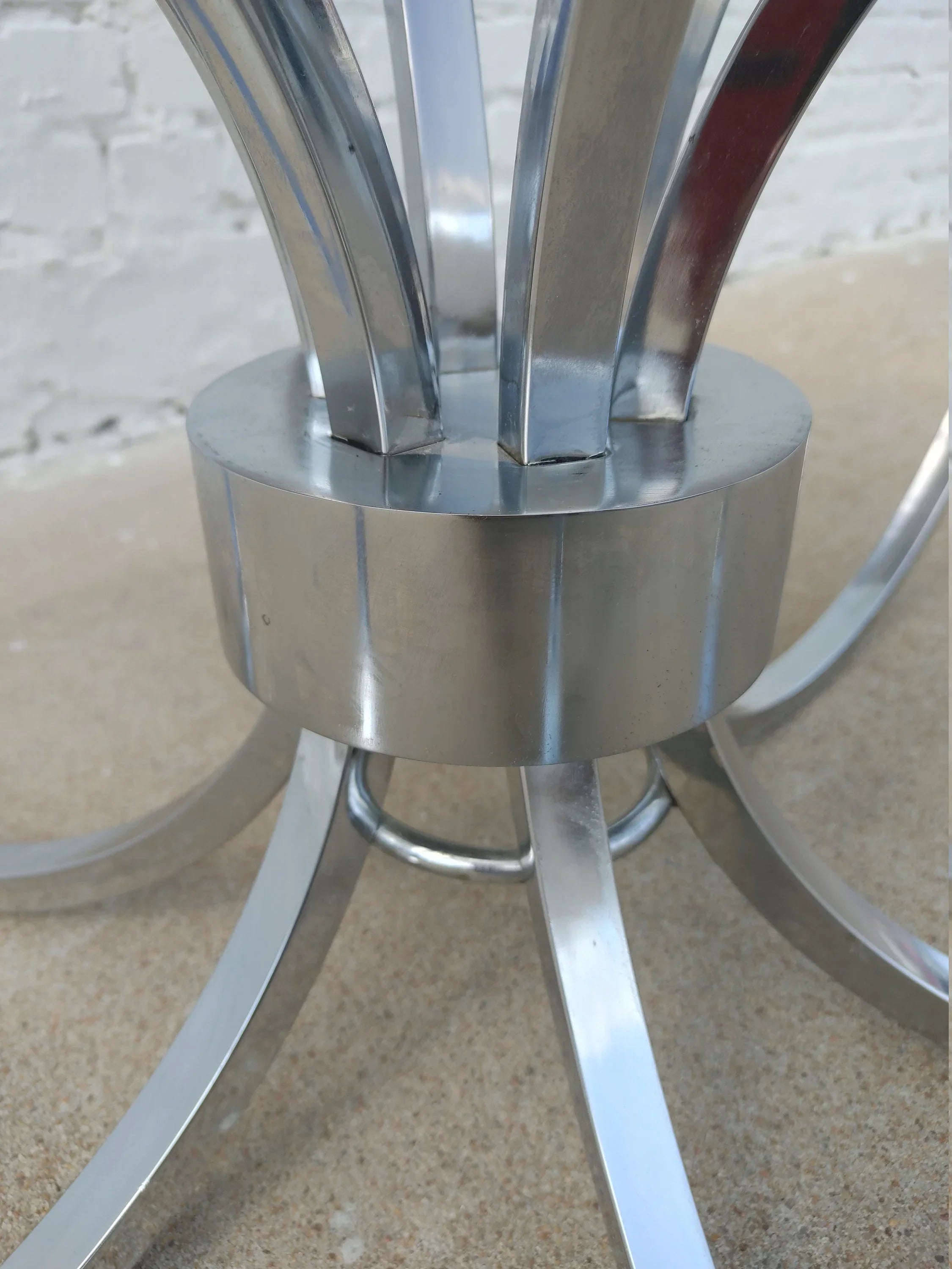 Mid Century Modern DIA Chrome and Glass Coffee Table