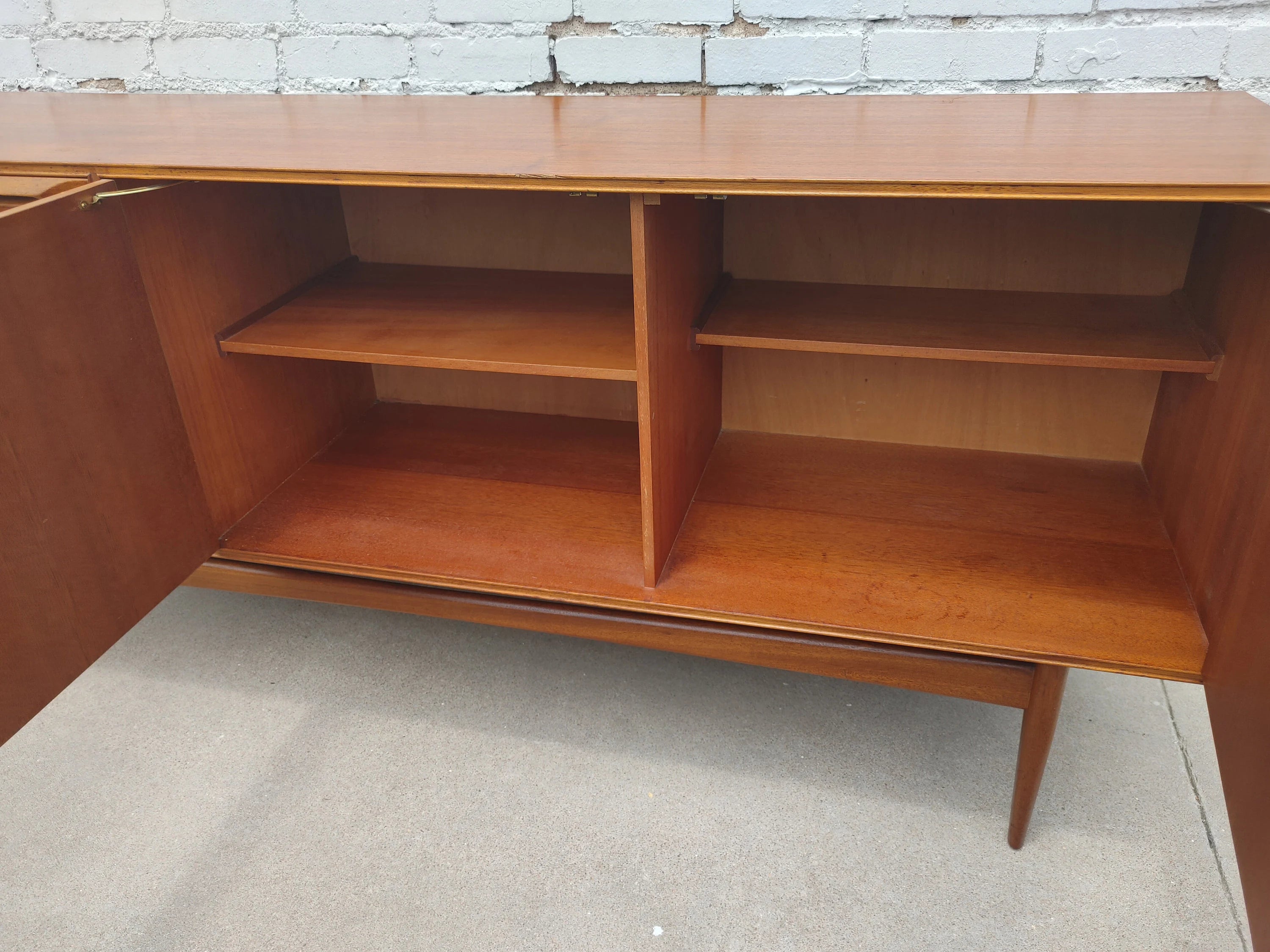 Mid Century Modern Danish Inspired Teak Credenza