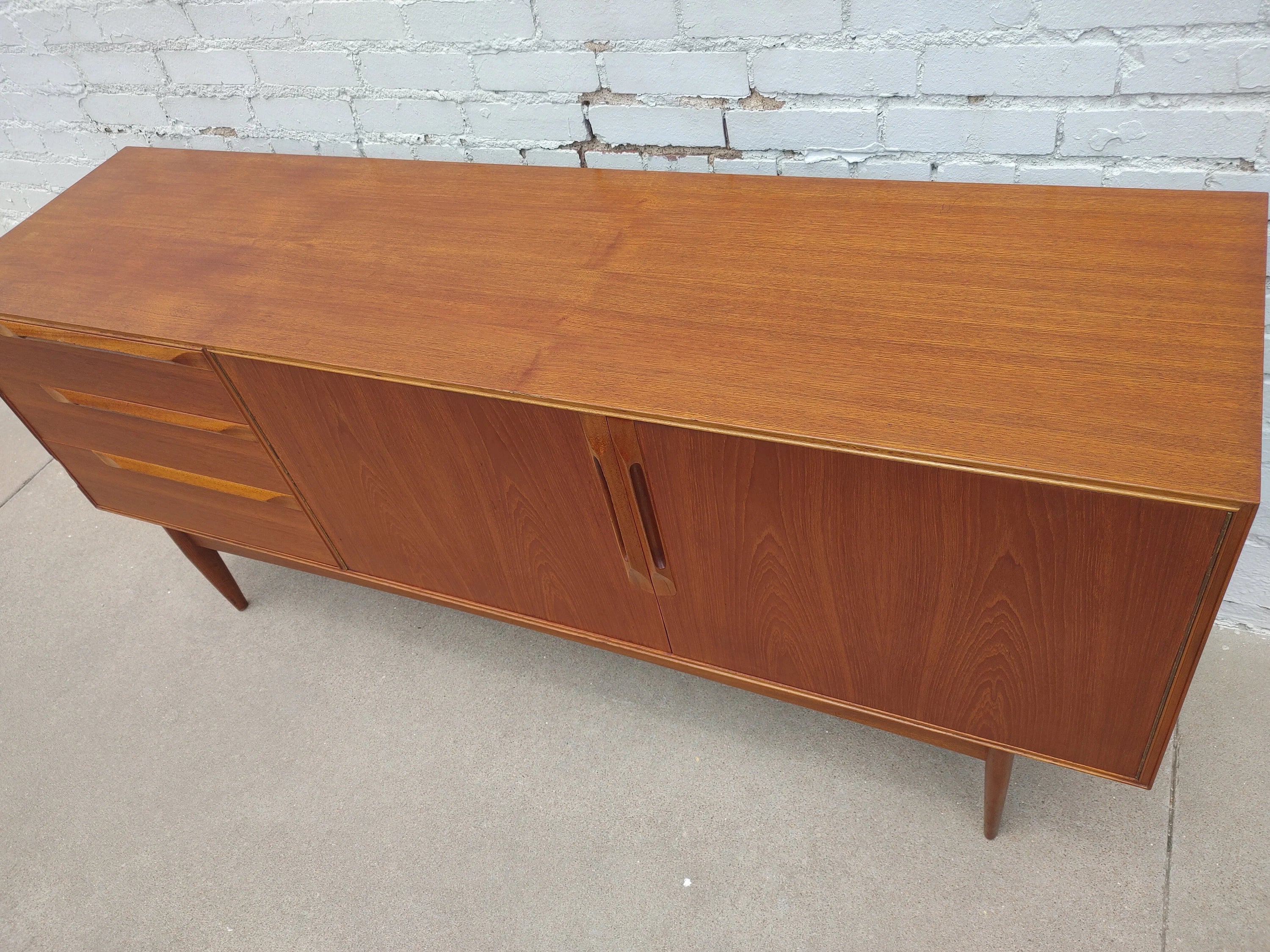 Mid Century Modern Danish Inspired Teak Credenza