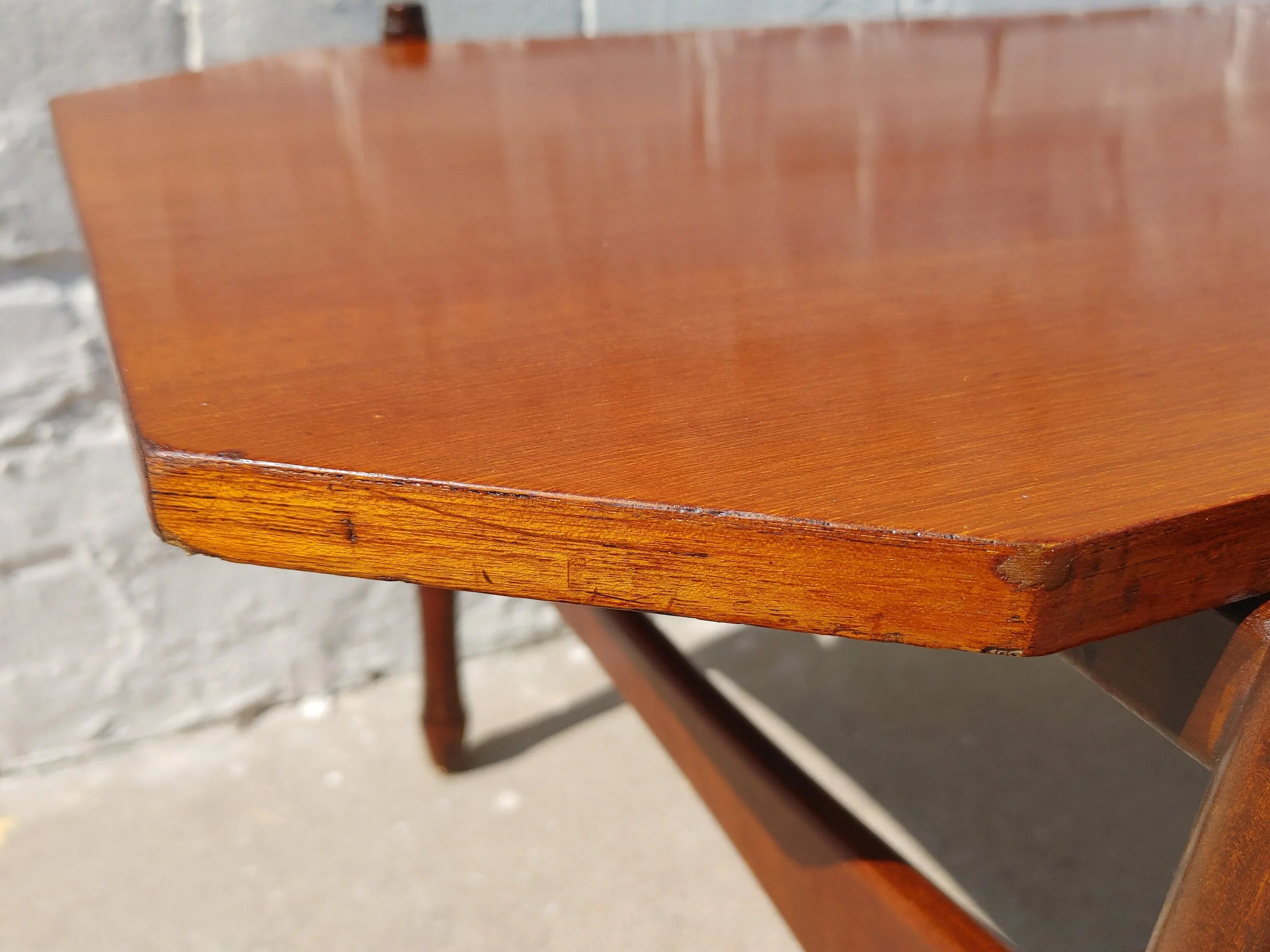 Mid Century Modern Italian Teak Dining Table