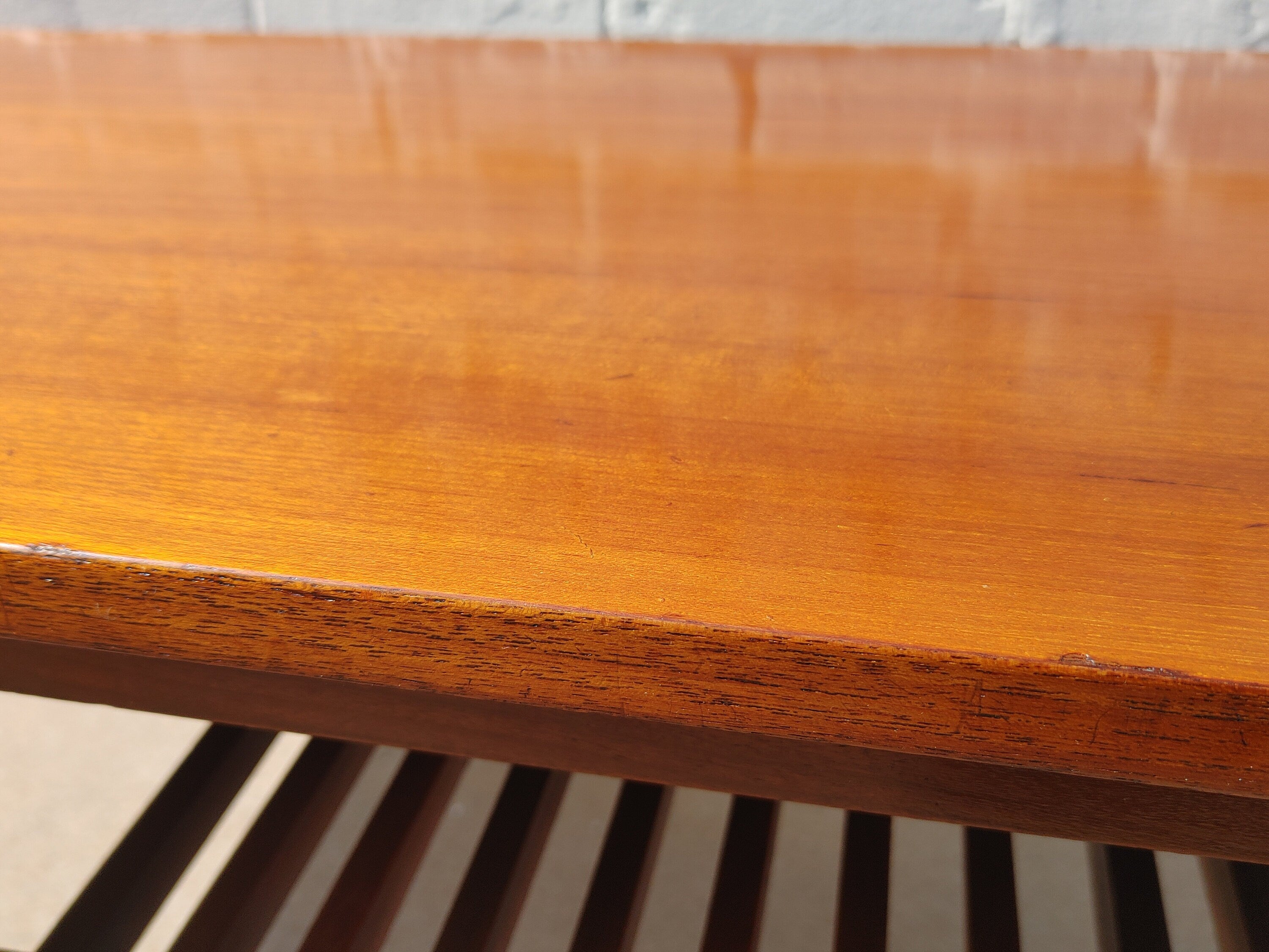 Mid Century Modern Italian Teak Dining Table