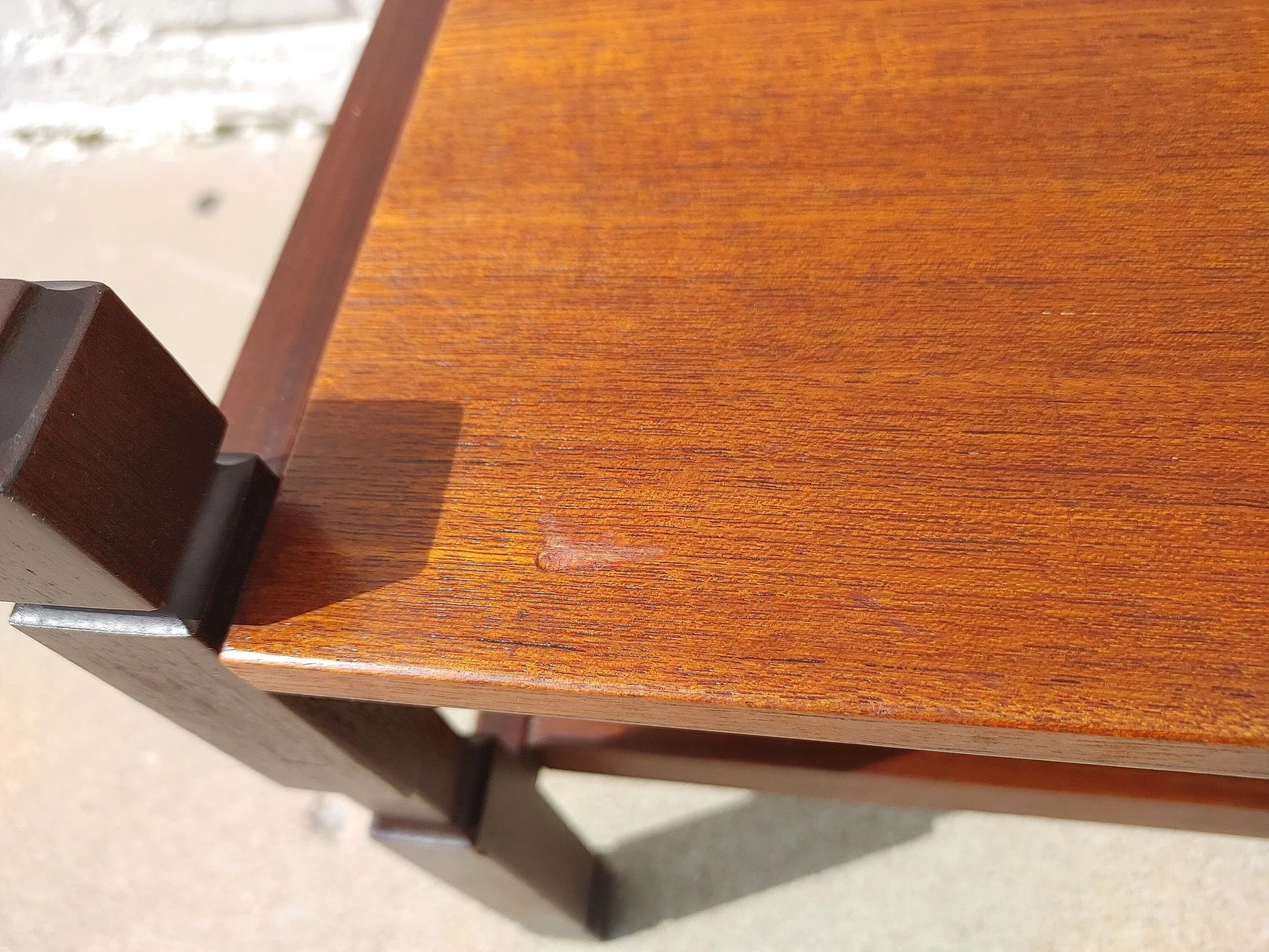 Mid Century Modern Italian Modern Teak Coffee Table