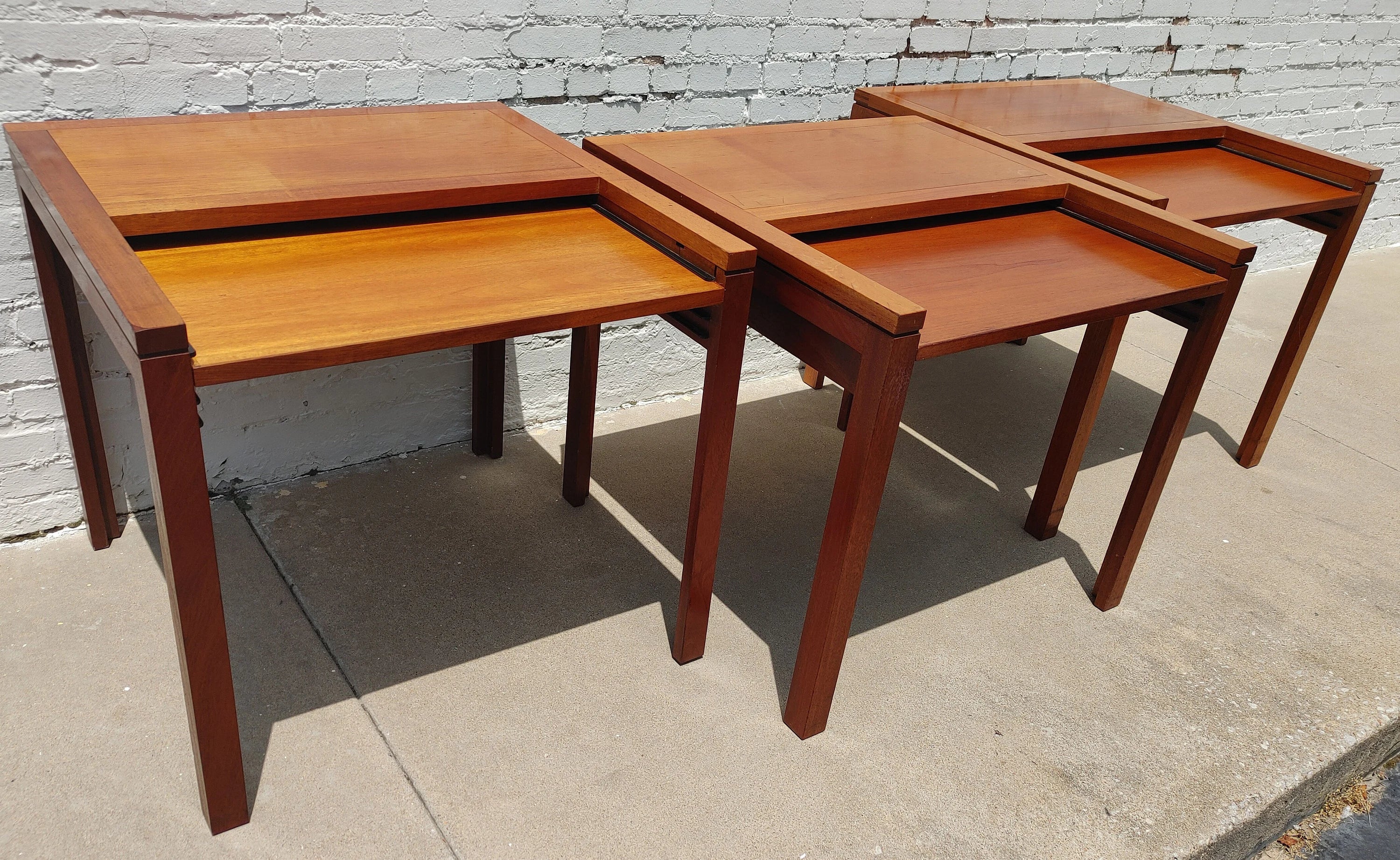 Mid Century Modern Danish Teak Desks by Christian Hvidt