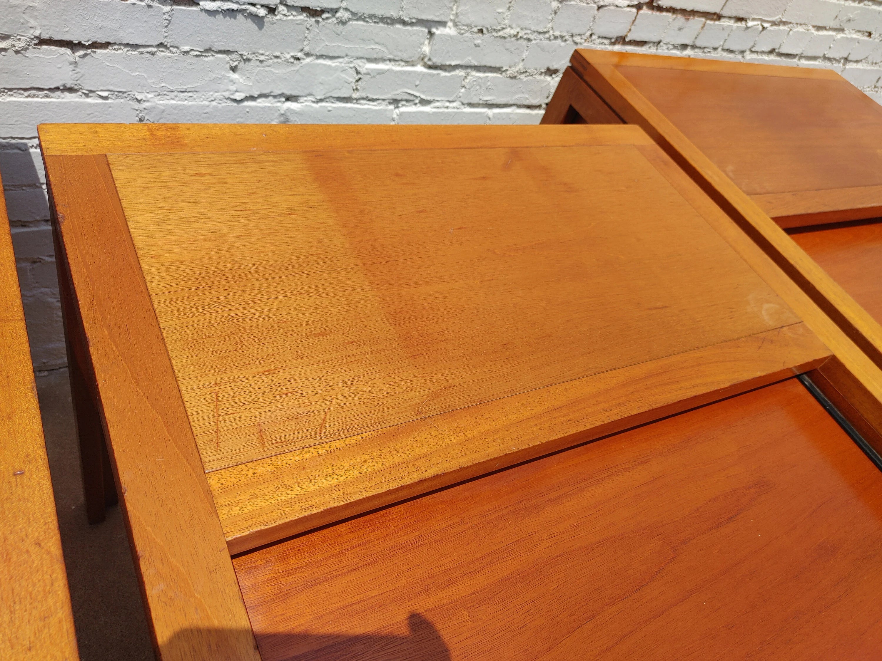 Mid Century Modern Danish Teak Desks by Christian Hvidt