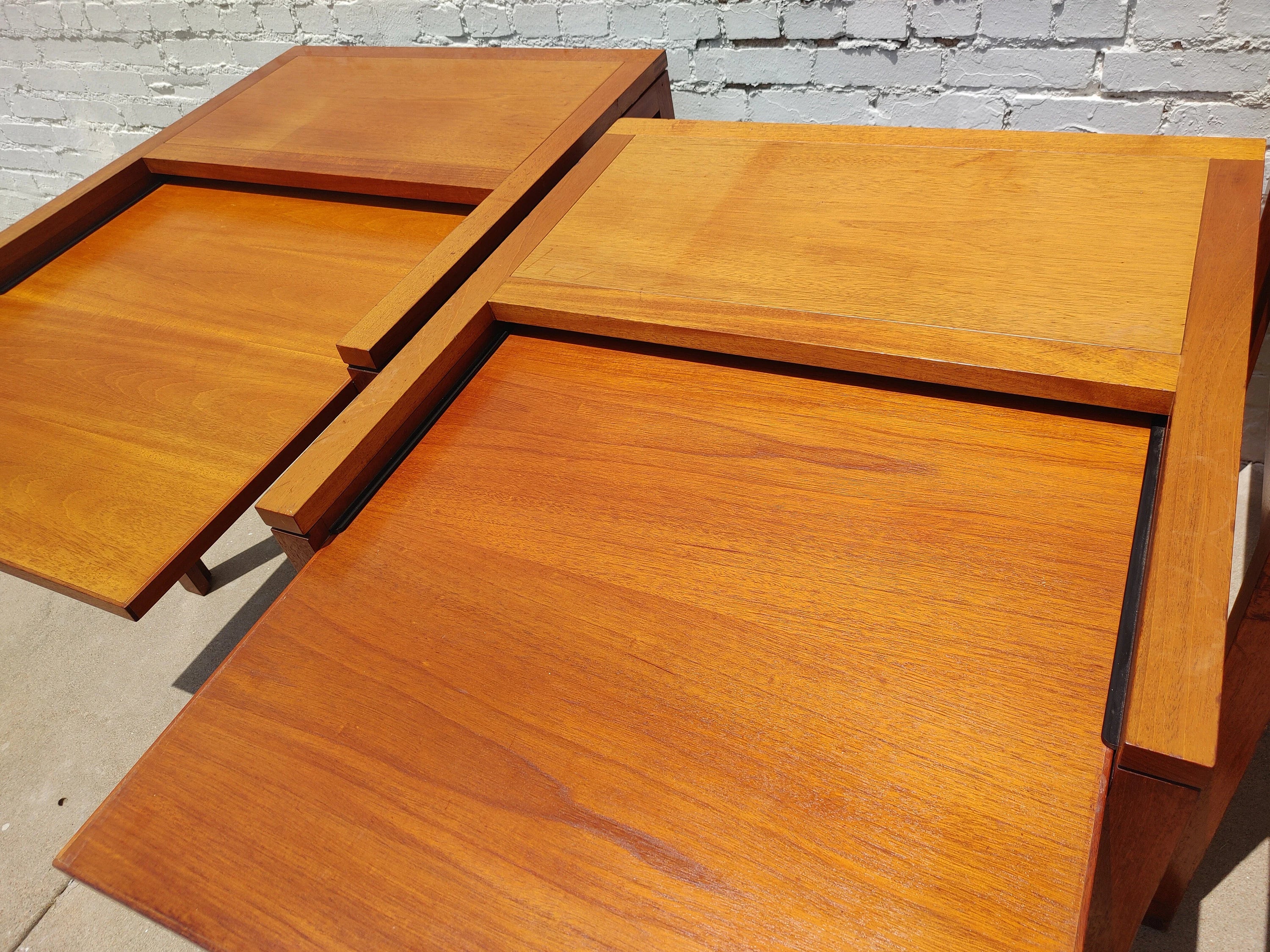 Mid Century Modern Danish Teak Desks by Christian Hvidt