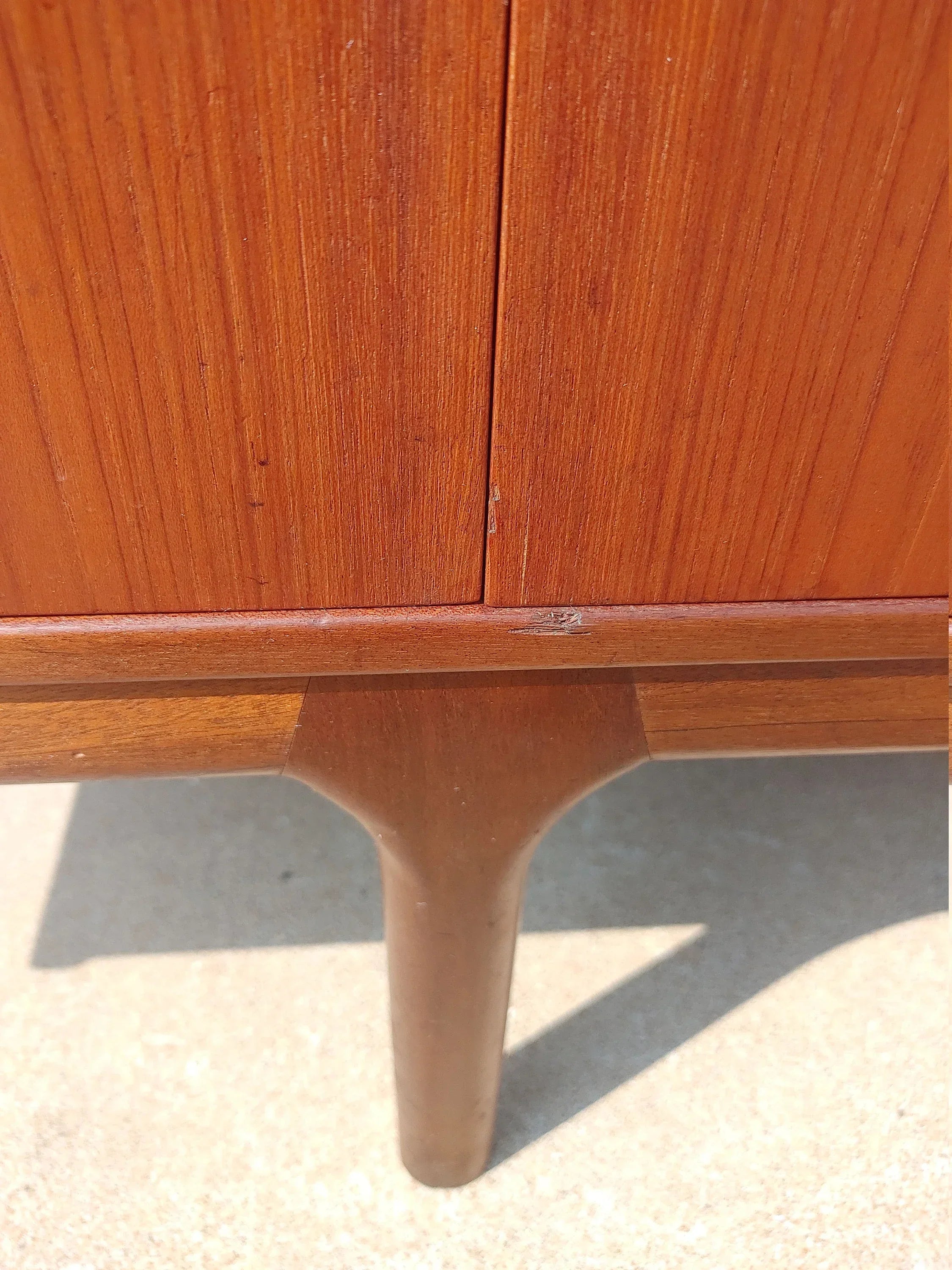 Mid Century Modern Teak English Sideboard by McIntosh