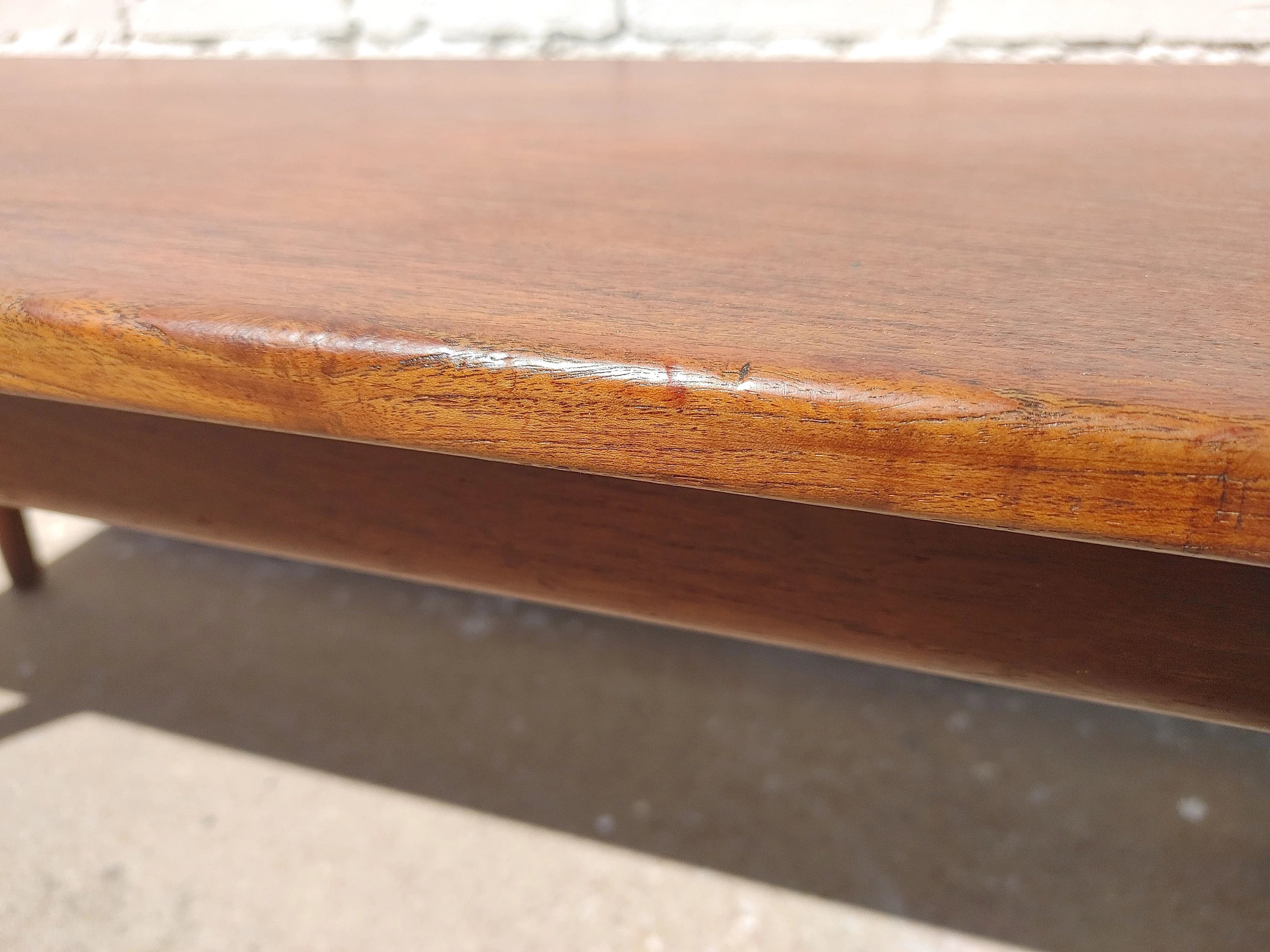 Mid Century Danish Modern Teak Elevating Coffee Table