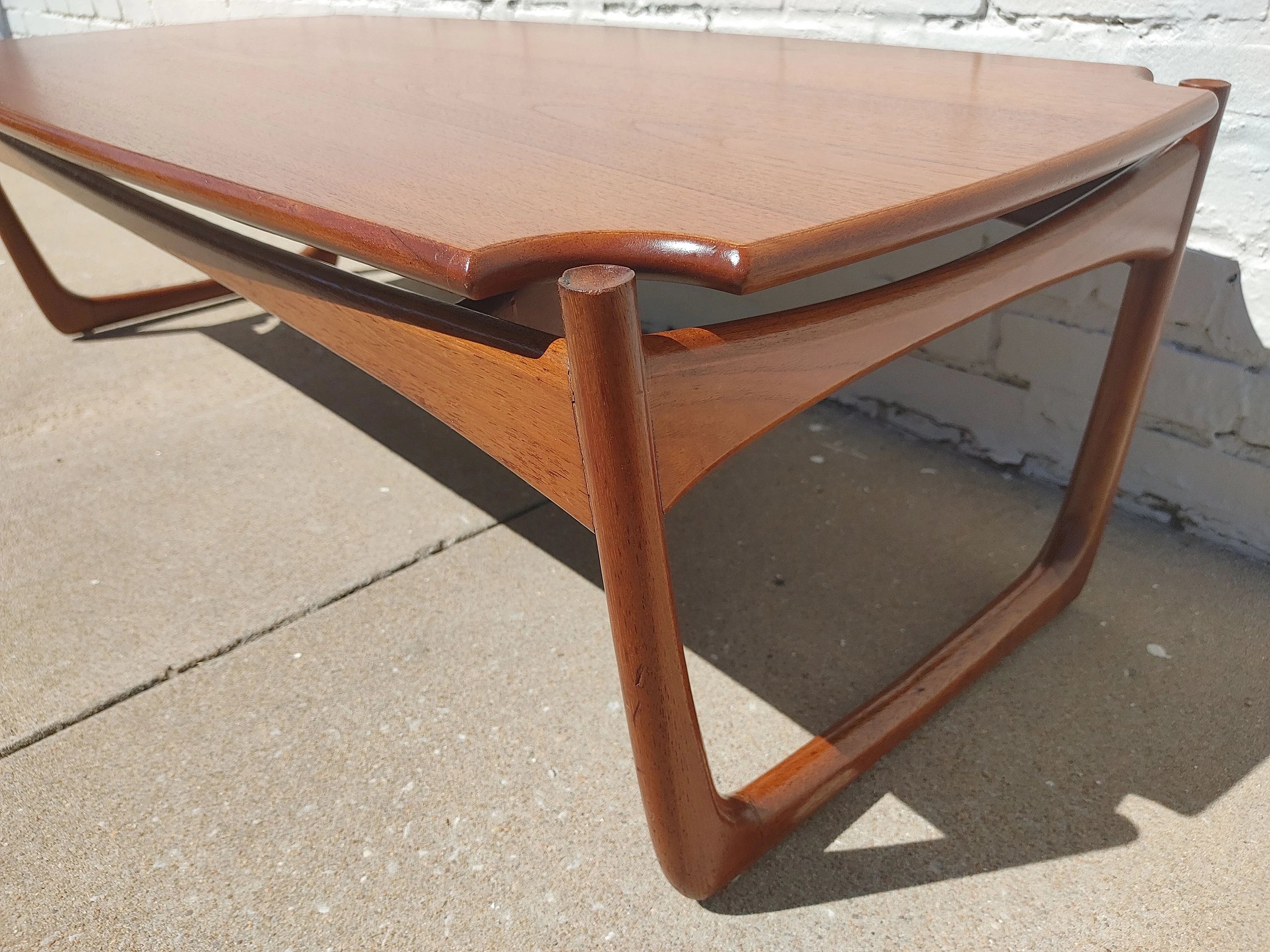 Mid Century Danish Modern Teak Coffee Table
