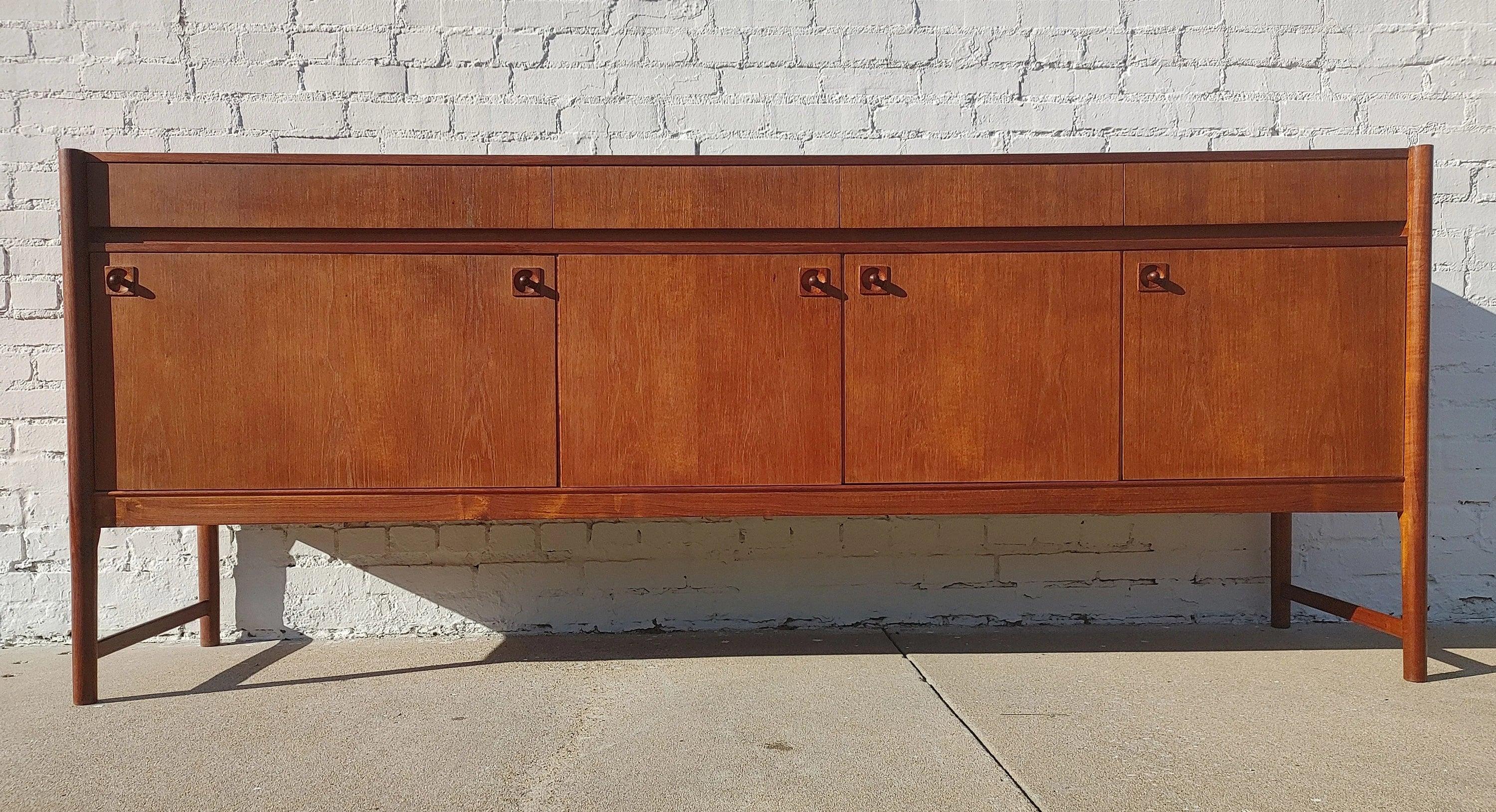 Mid Century Modern English Modern Teak Credenza by McIntosh