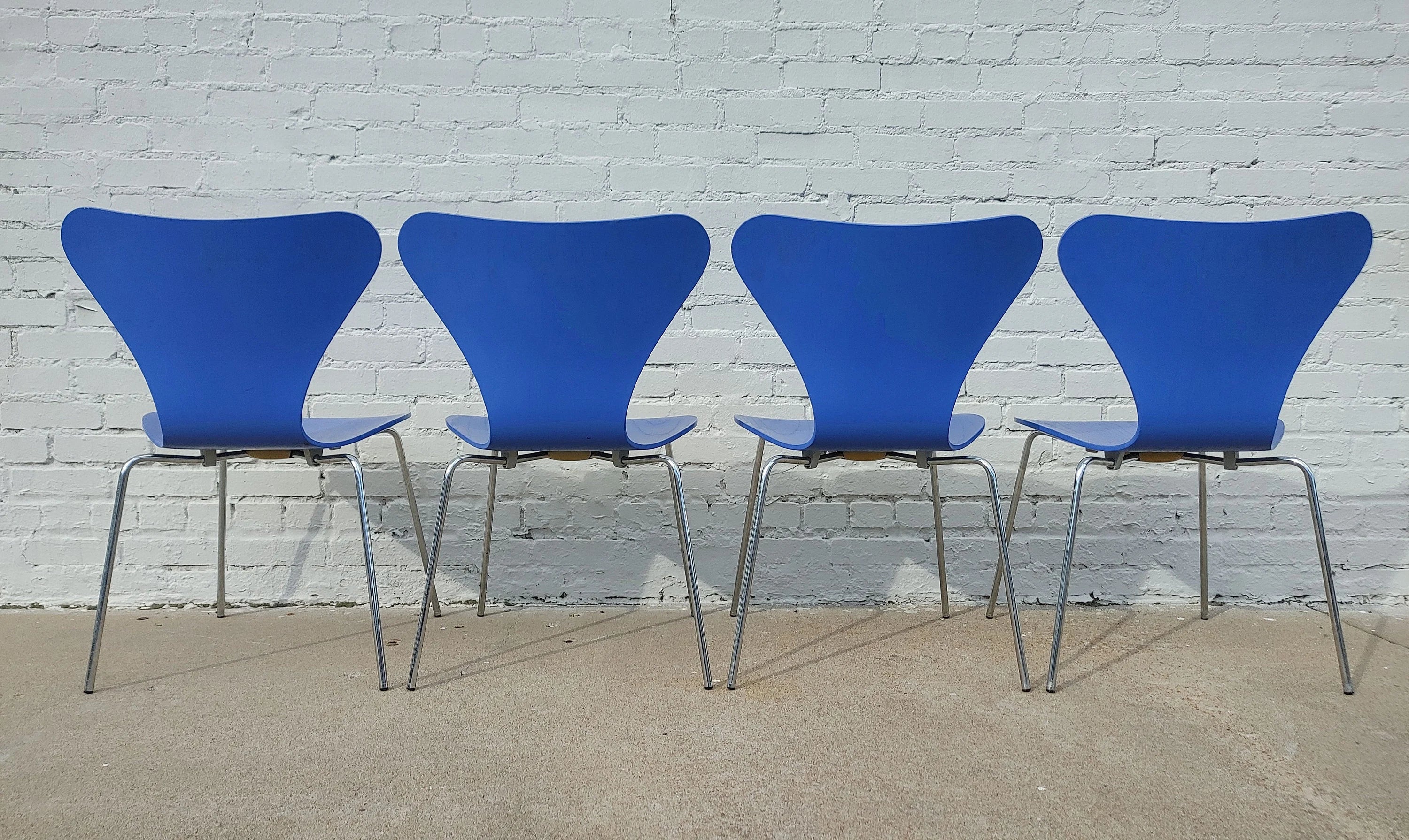 Mid Century Danish Modern Fritz Hansen Series 7 Chairs