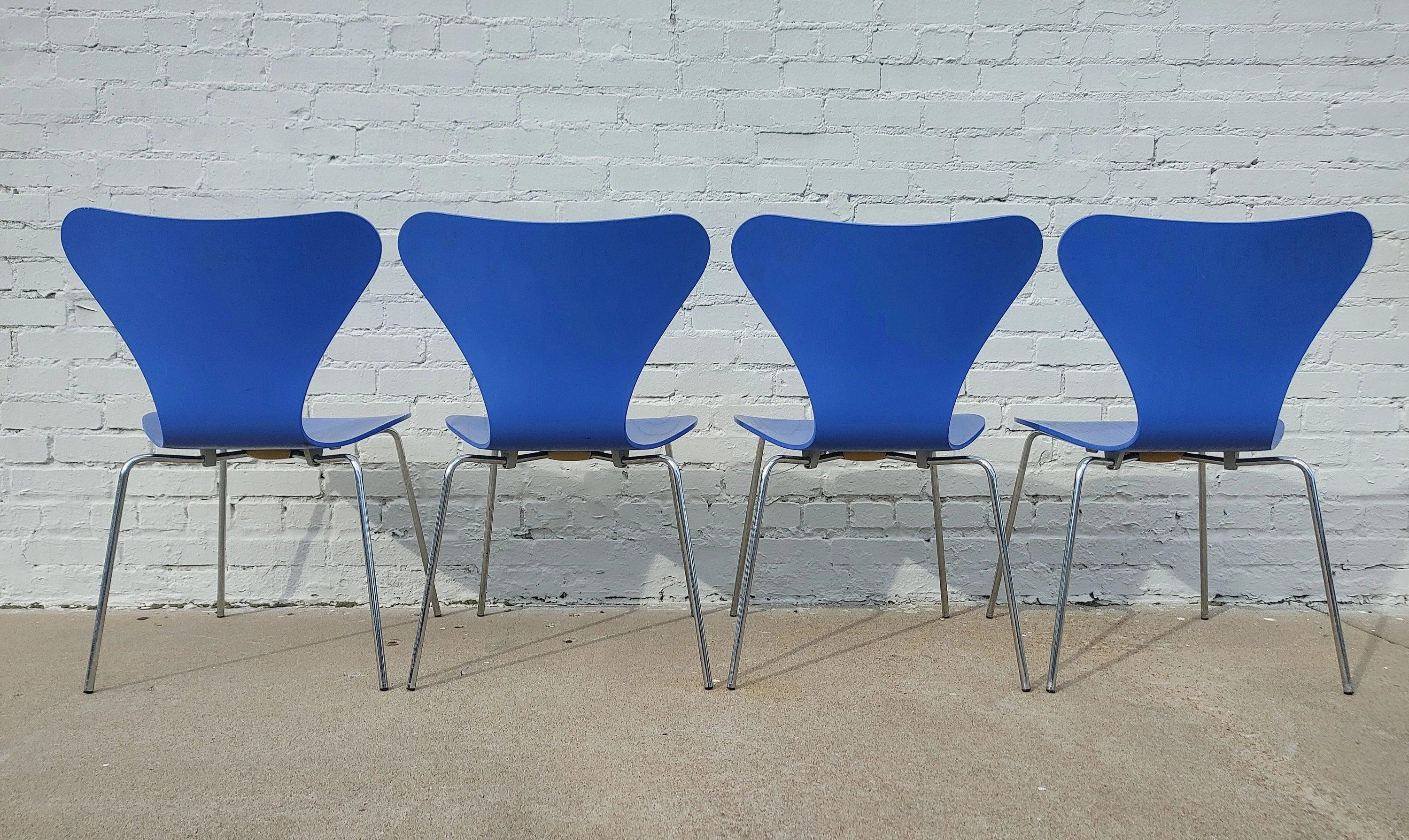 Mid Century Danish Modern Fritz Hansen Series 7 Chairs