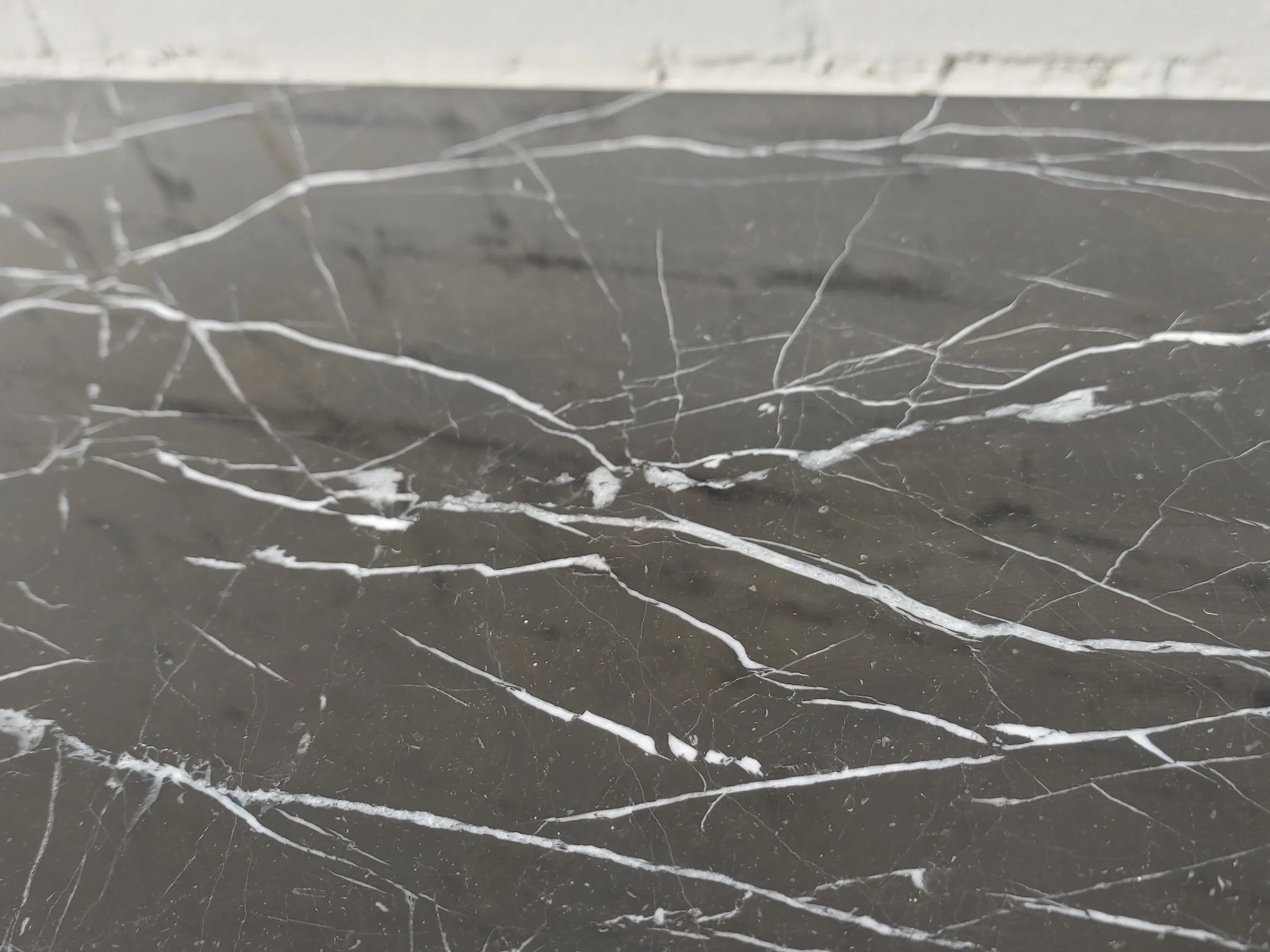 Mid Century Modern Marble and Iron Table