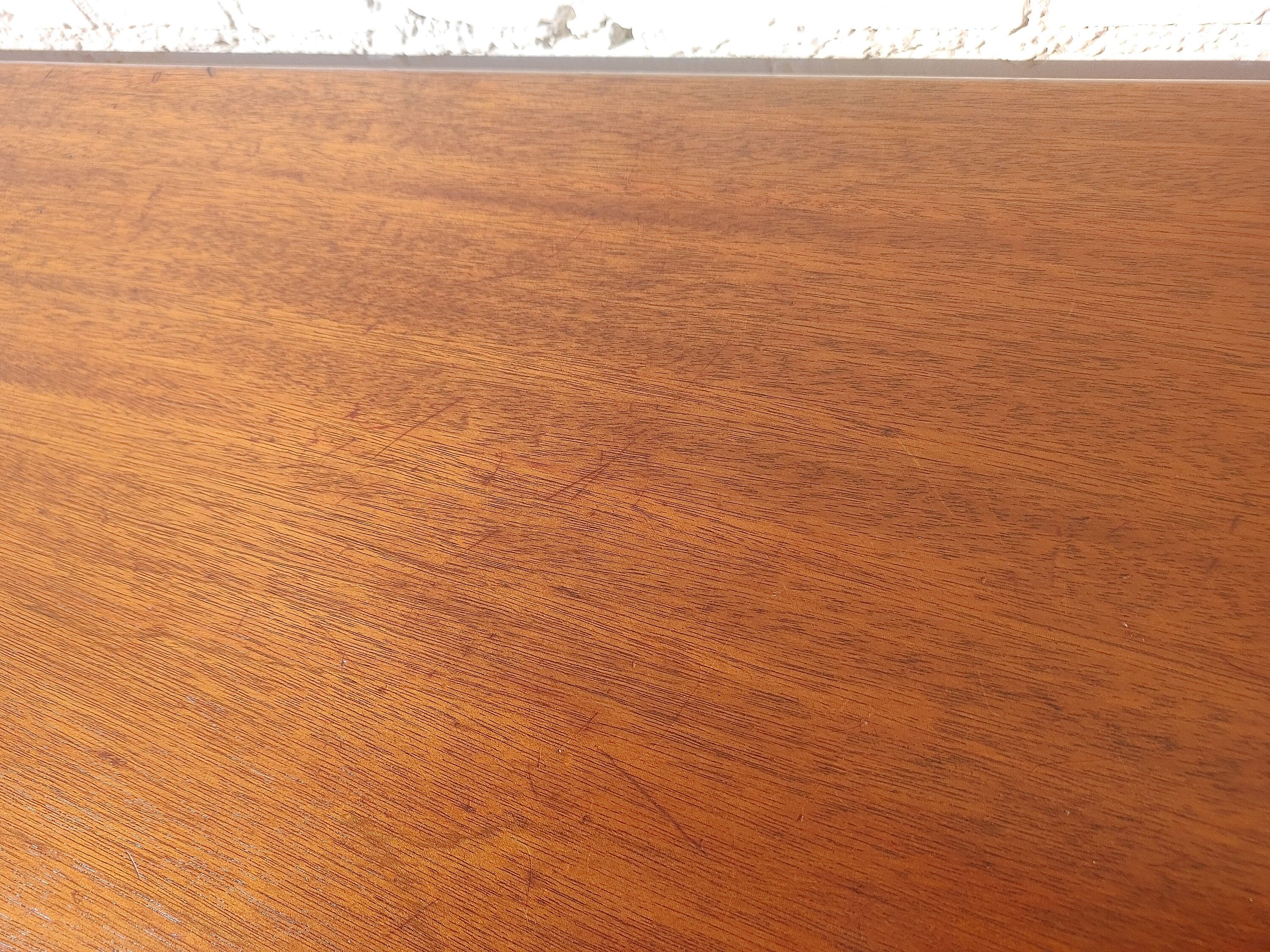 Mid Century Danish Modern Solid Teak Sofa Table