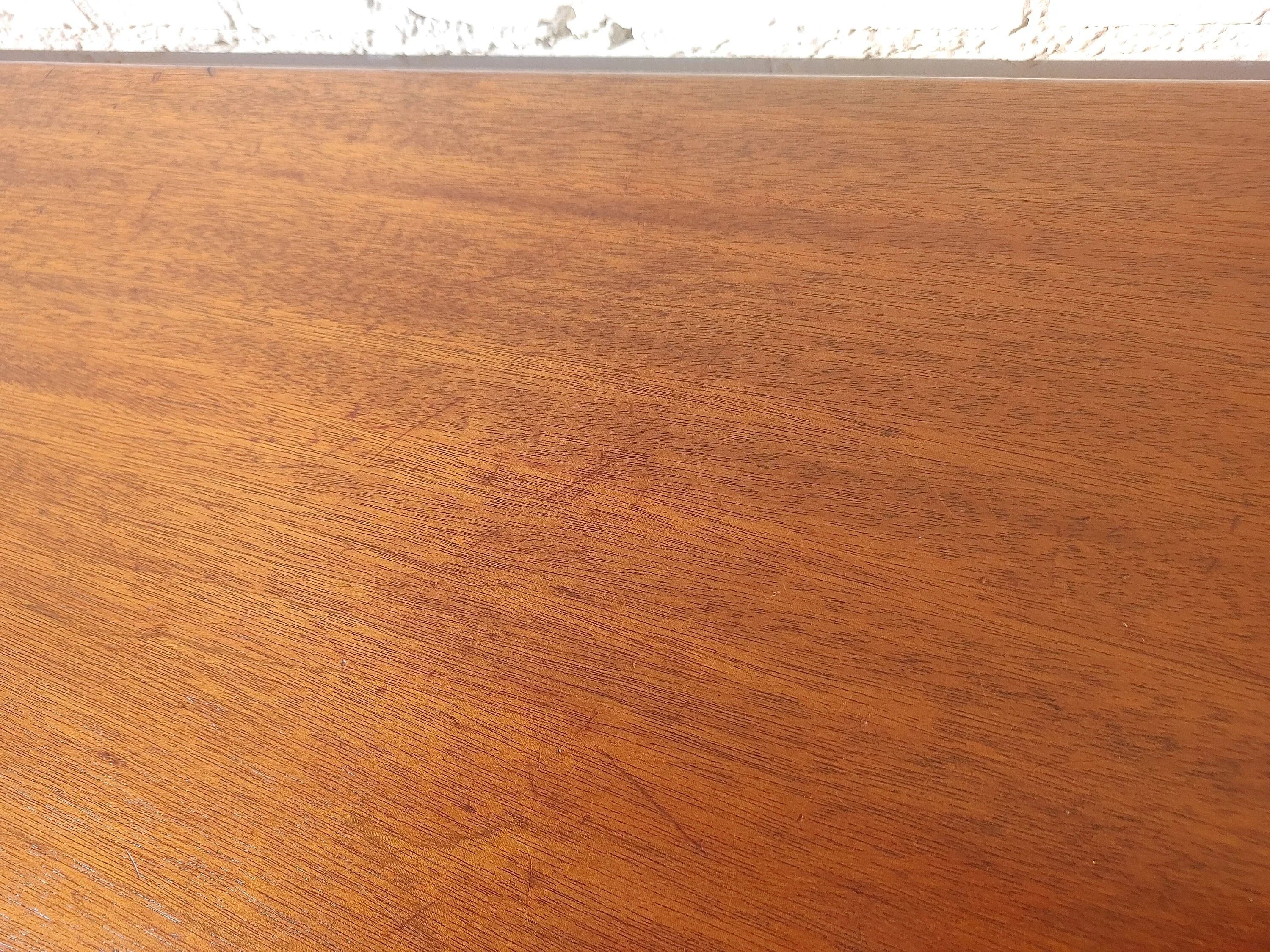 Mid Century Danish Modern Solid Teak Sofa Table