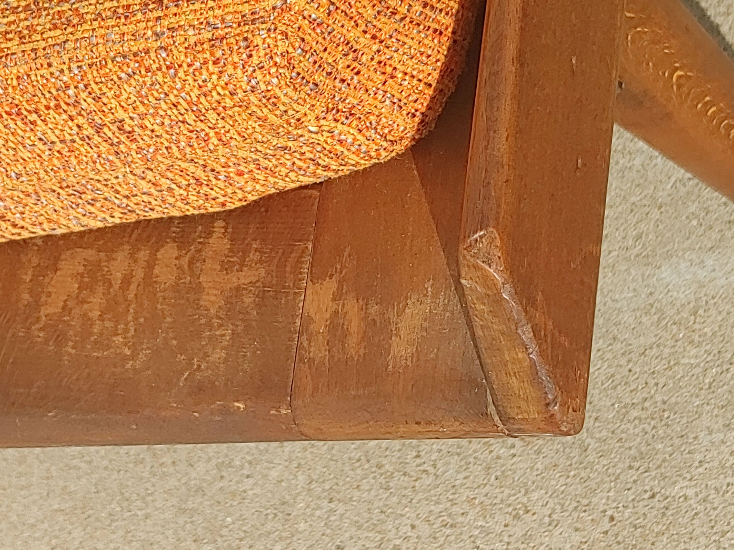 Mid Century Danish Modern Solid Walnut Daybed Sofa Attributed to Grete Jalk