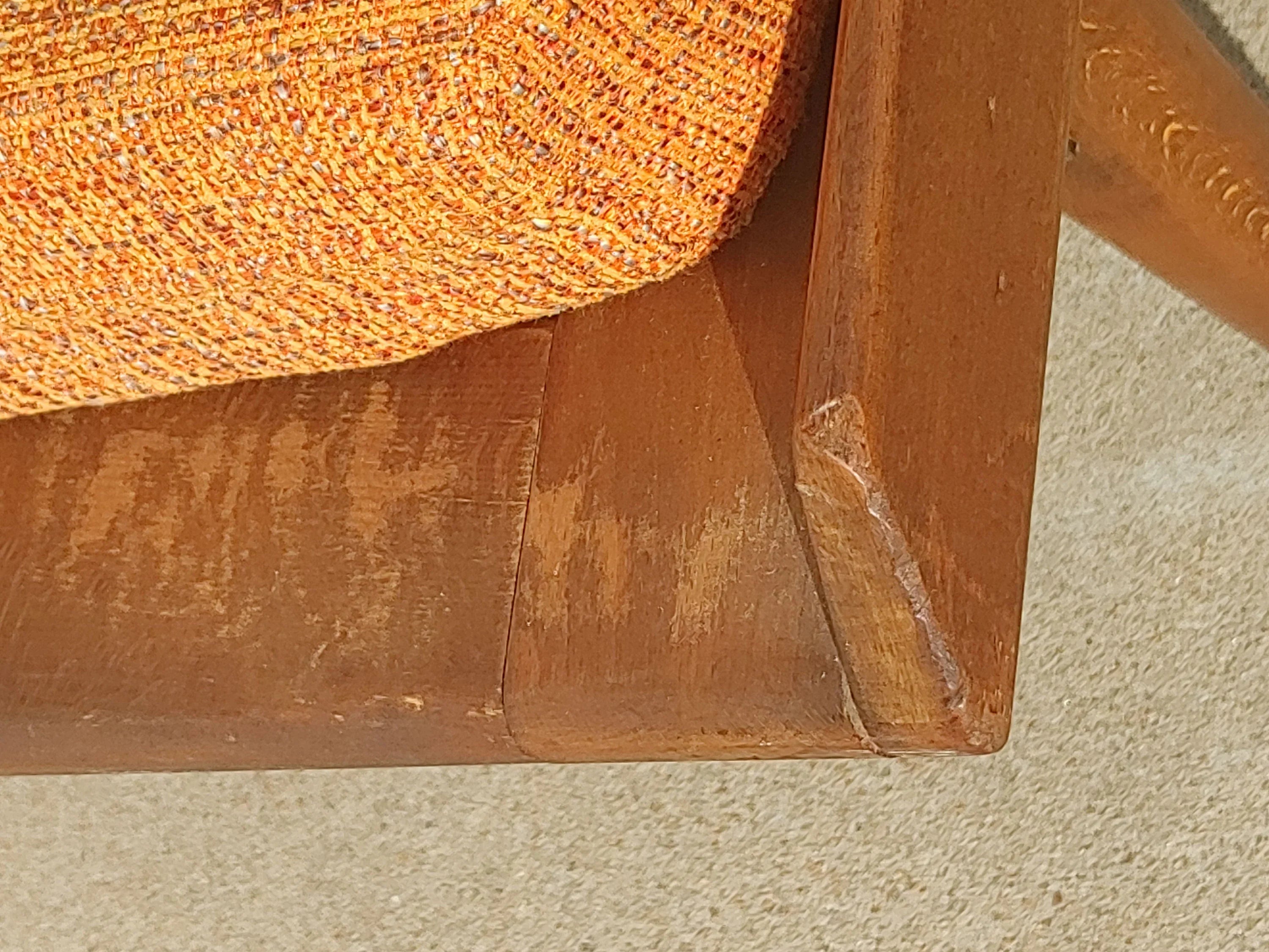 Mid Century Danish Modern Solid Walnut Daybed Sofa Attributed to Grete Jalk