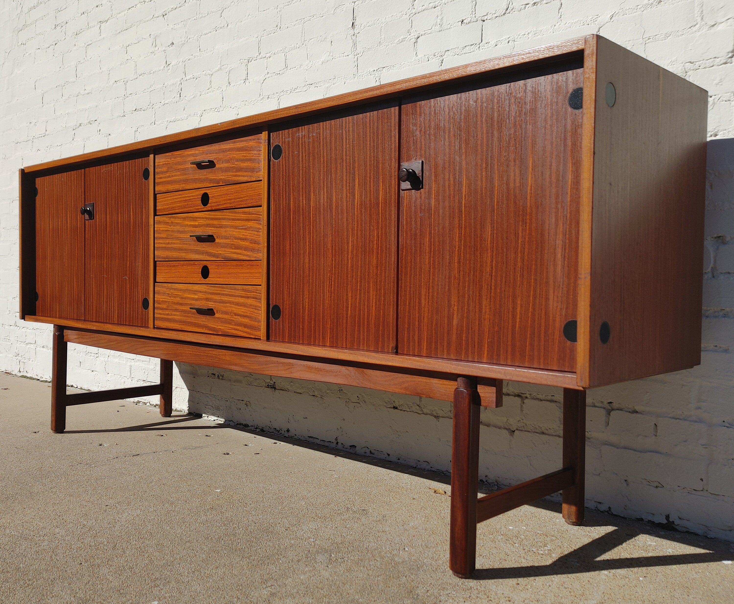 Mid Century Italian Modern Teak Credenza