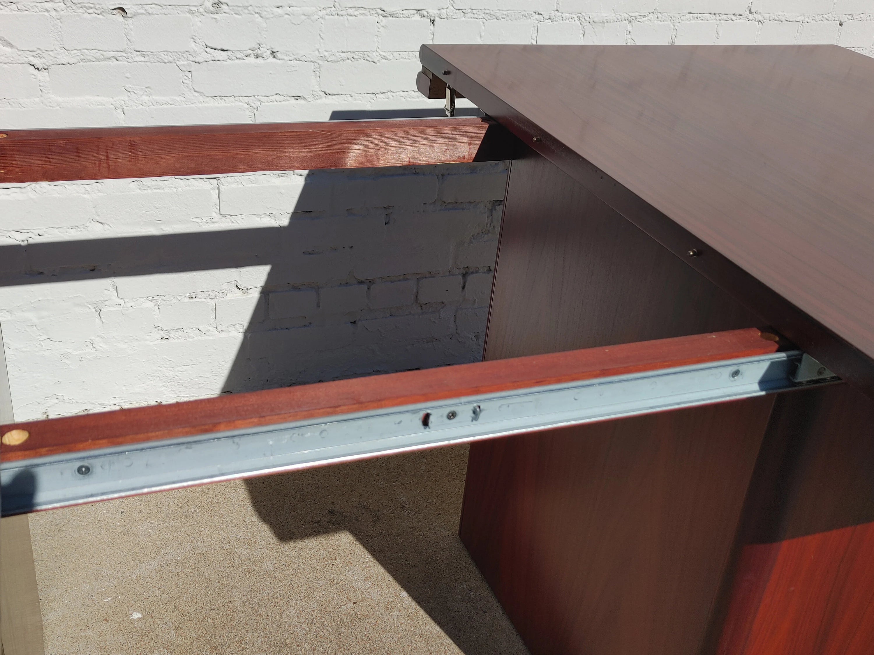 Mid Century Danish Modern Rosewood Dining Table by Sannemann