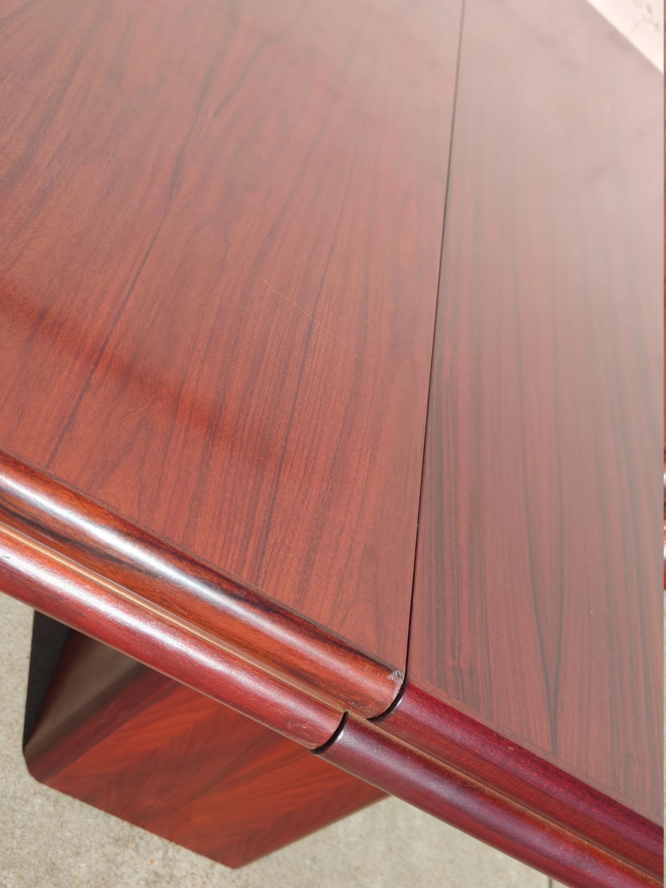Mid Century Danish Modern Rosewood Dining Table by Sannemann