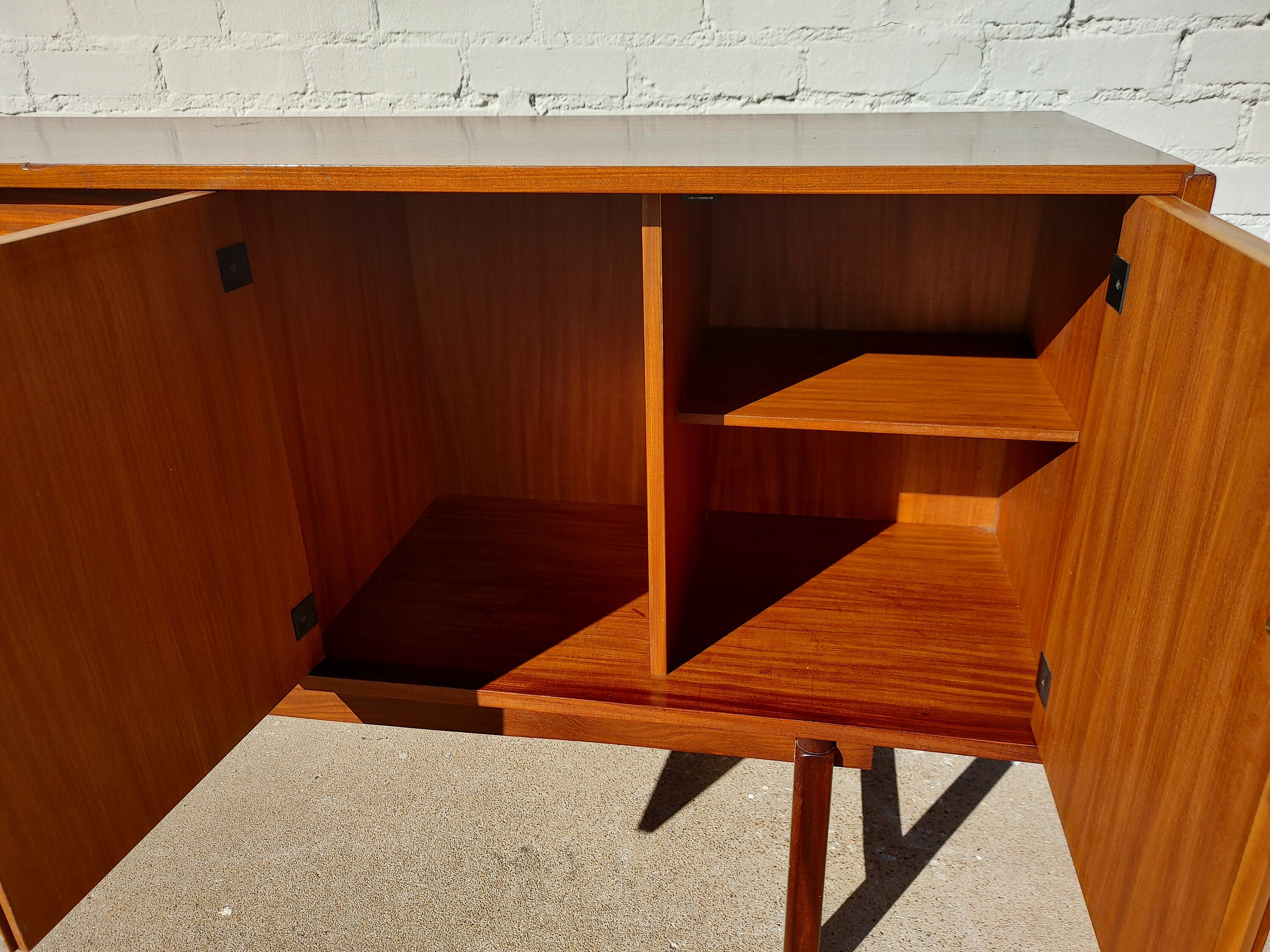Mid Century Italian Modern Teak Credenza